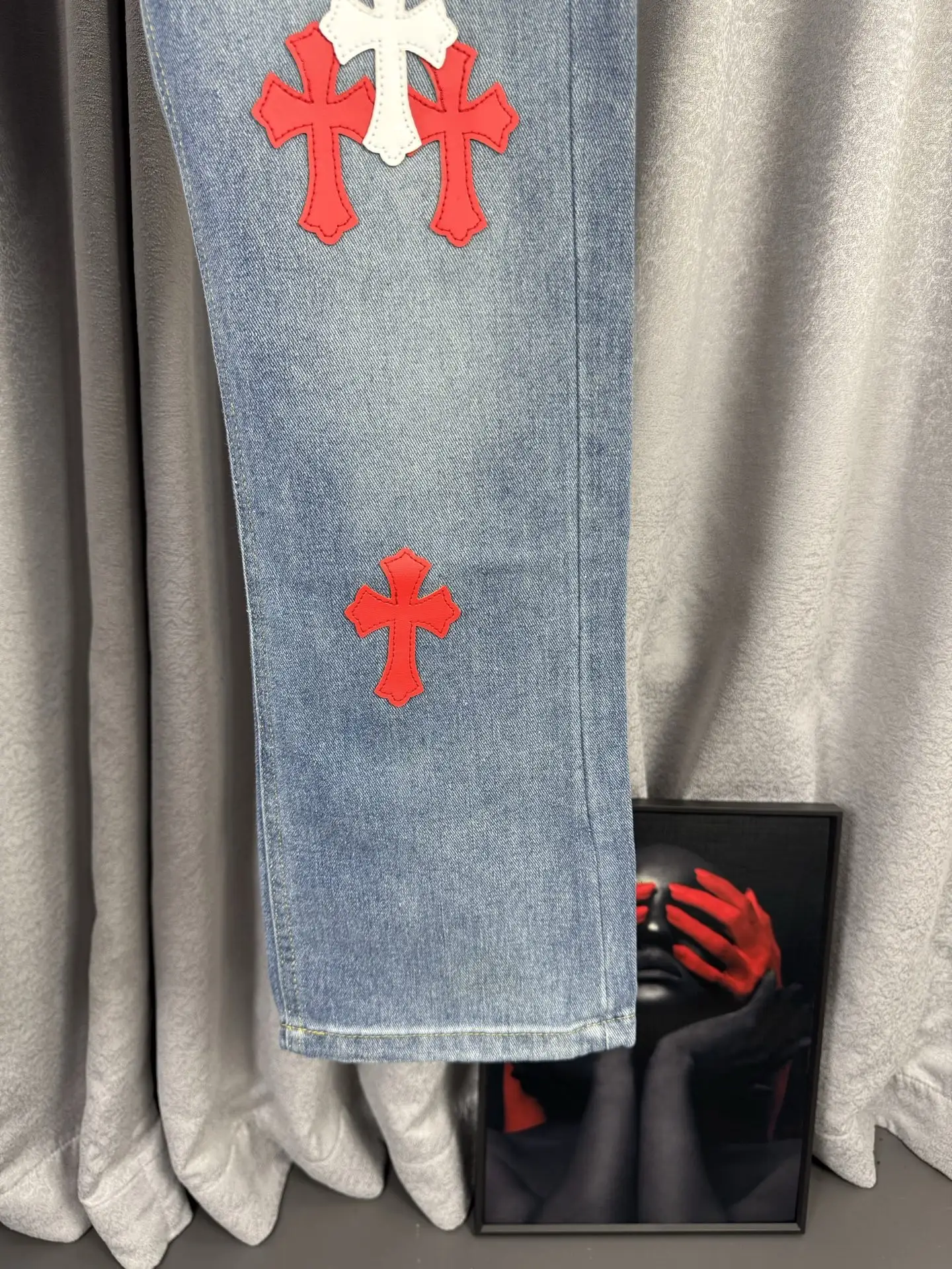 Chrome Hearts Cross Patch Remake Jeans D18019570 — view 7
