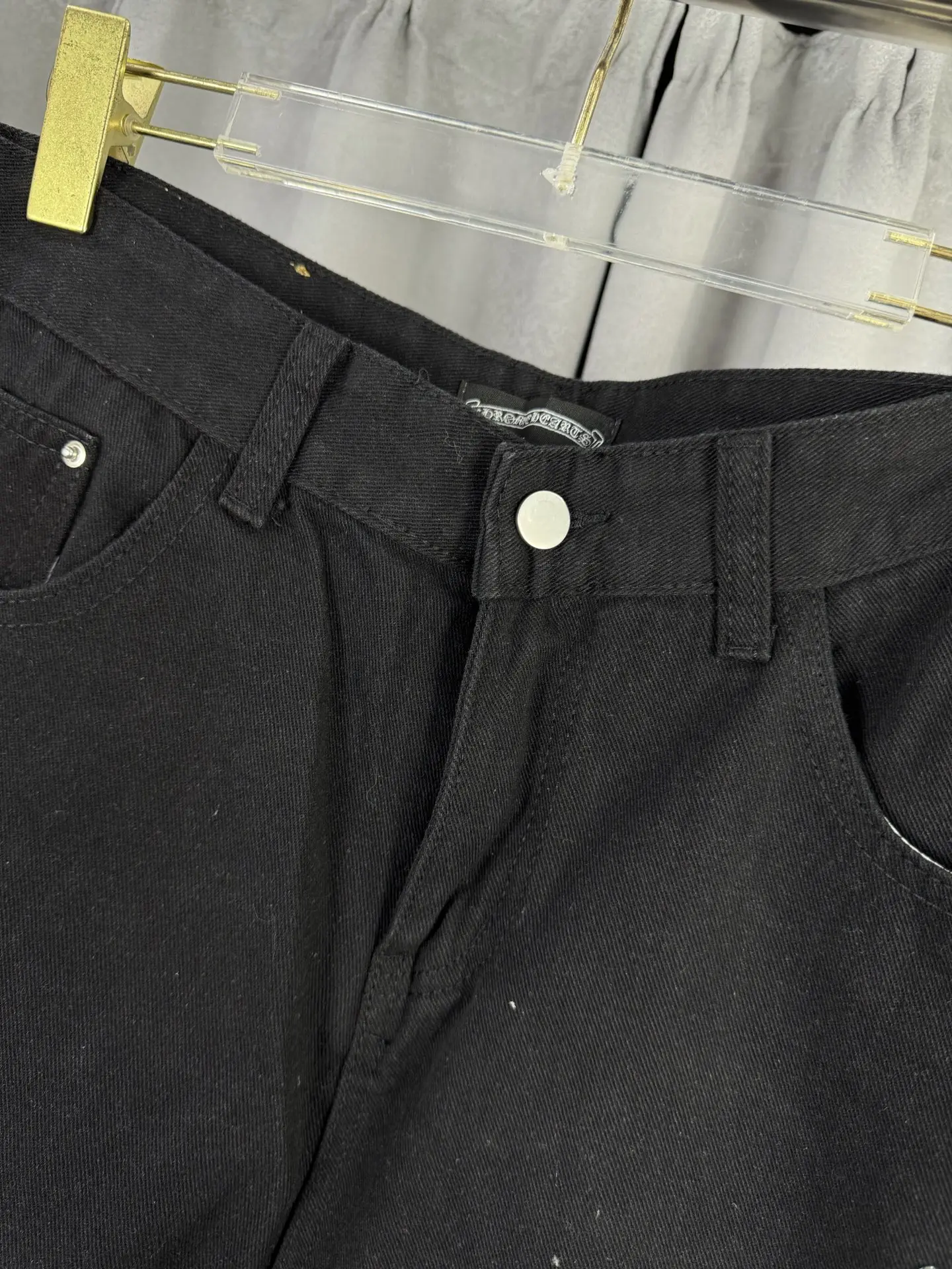 Chrome Hearts Cross Patch Remake Straight-Leg Jeans D18019571 — view 4