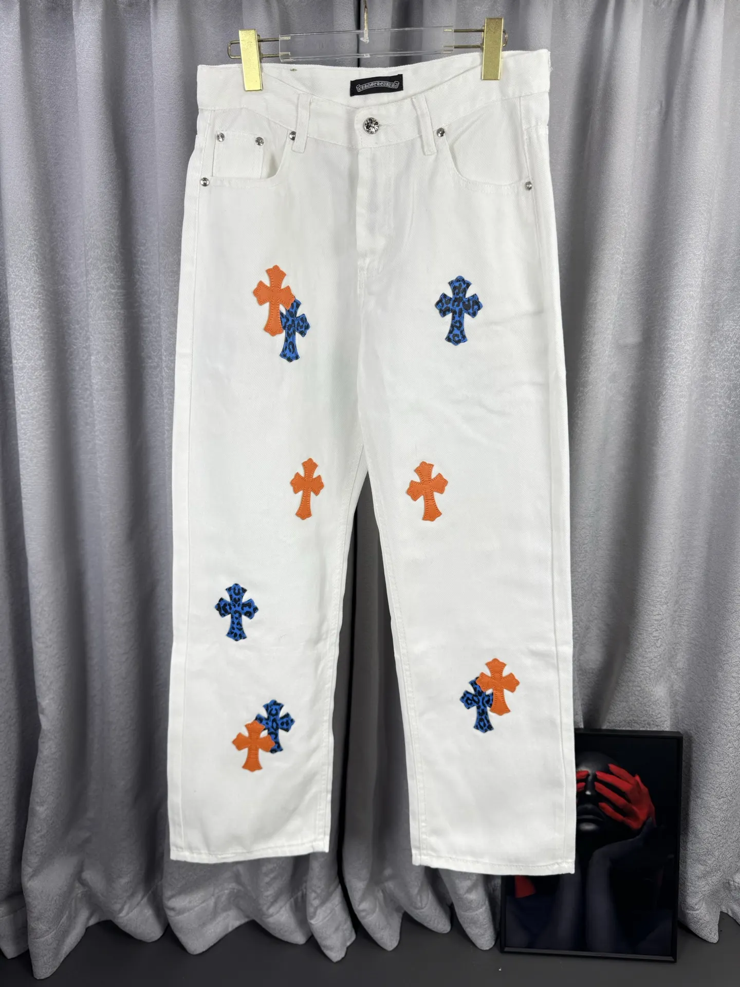Chrome Hearts Cross Patch Remake Jeans D18019567