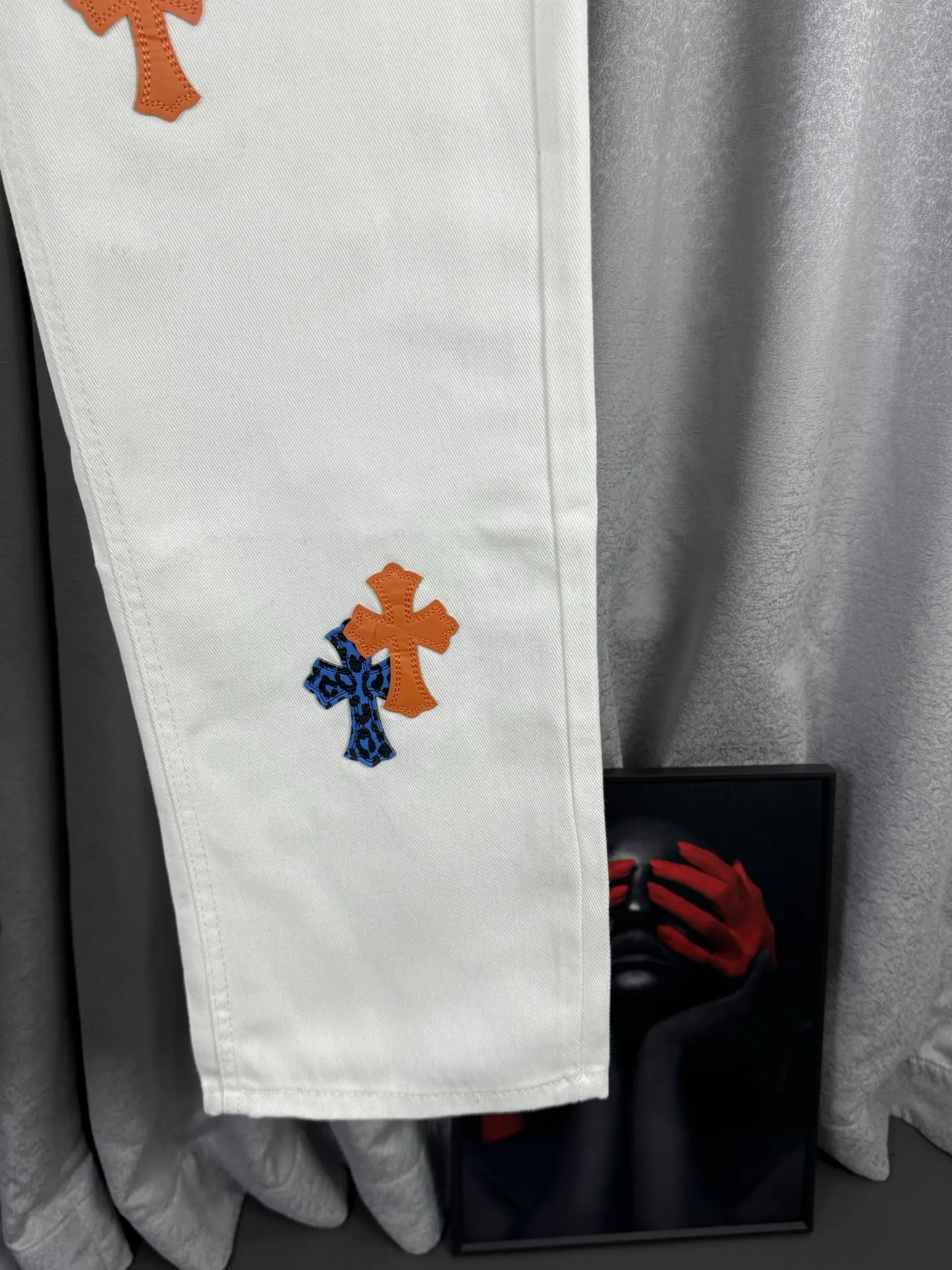 Chrome Hearts Cross Patch Remake Jeans D18019567 — view 7