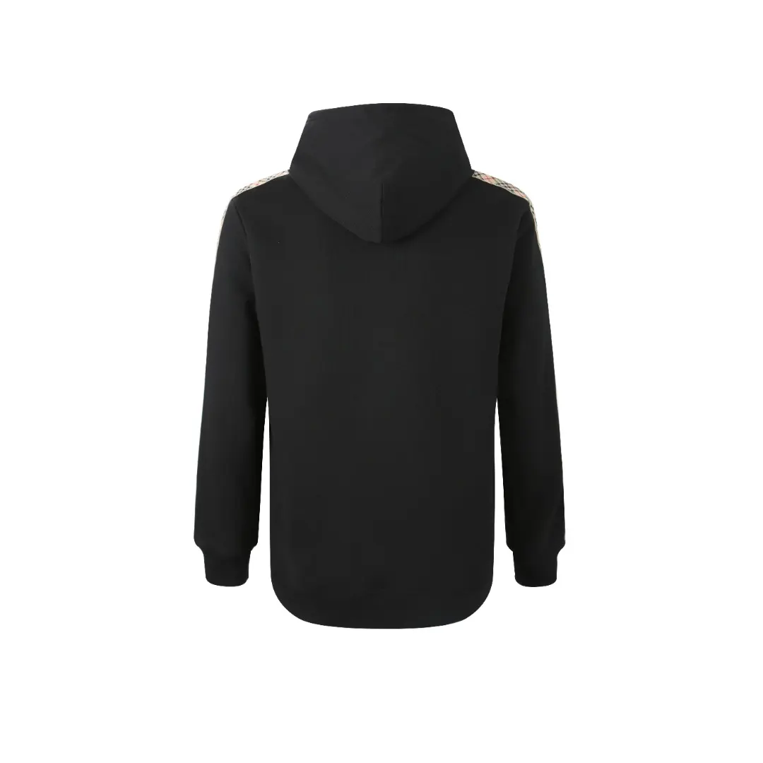 Check-Trim Cotton Blend Hoodie D18521661 — view 3