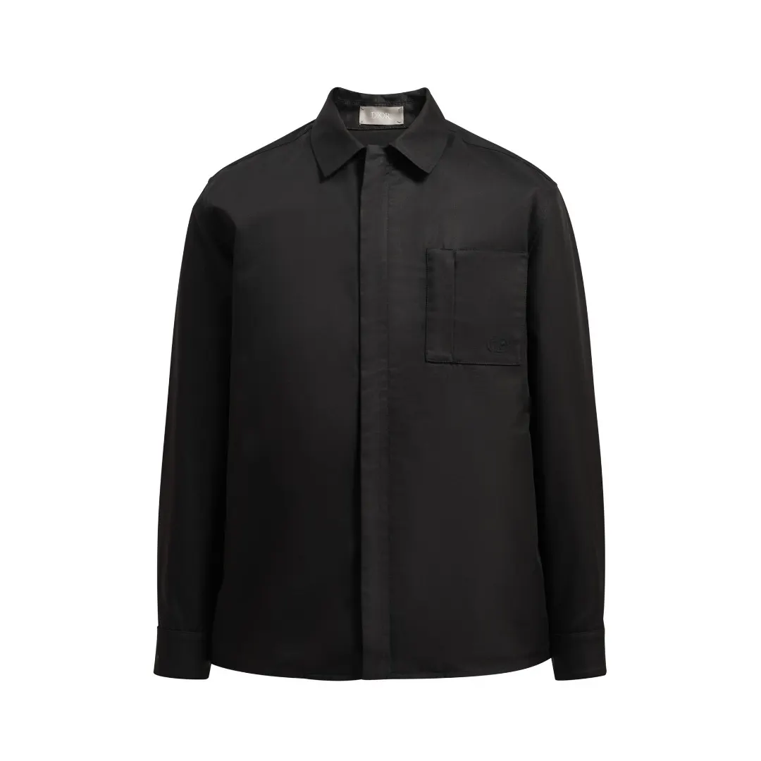 CD Icon Embroidered Gabardine Overshirt D18521667