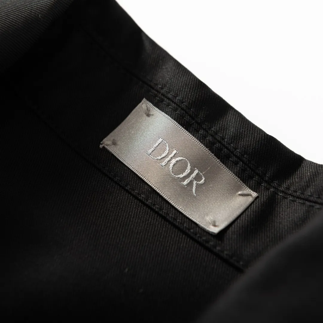 CD Icon Embroidered Gabardine Overshirt D18521667 — view 3