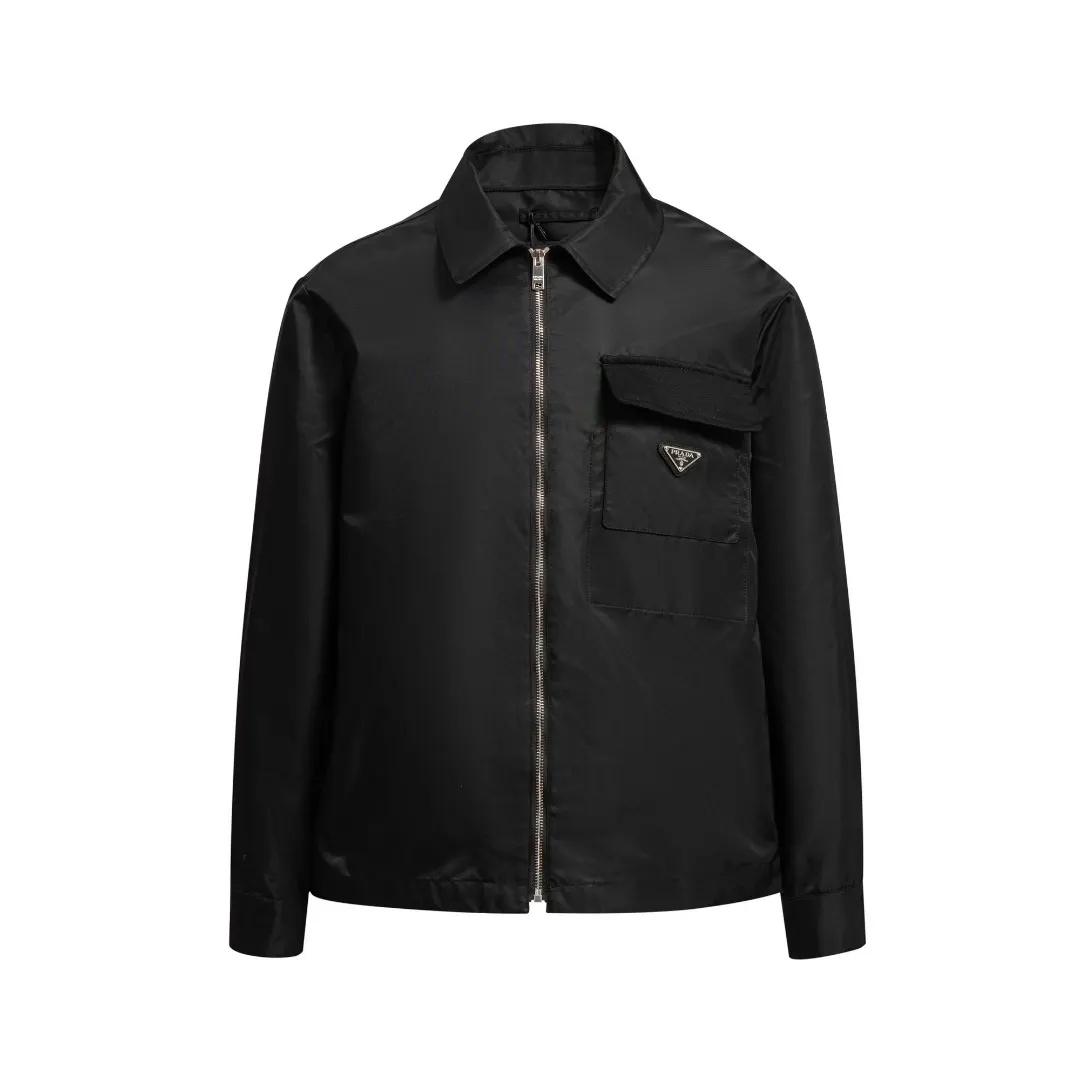 Re-Nylon Zip-Up Shirt Jacket D18521669