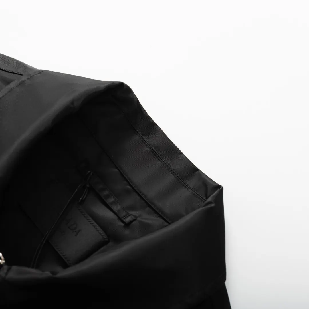 Re-Nylon Zip-Up Shirt Jacket D18521669 — view 3