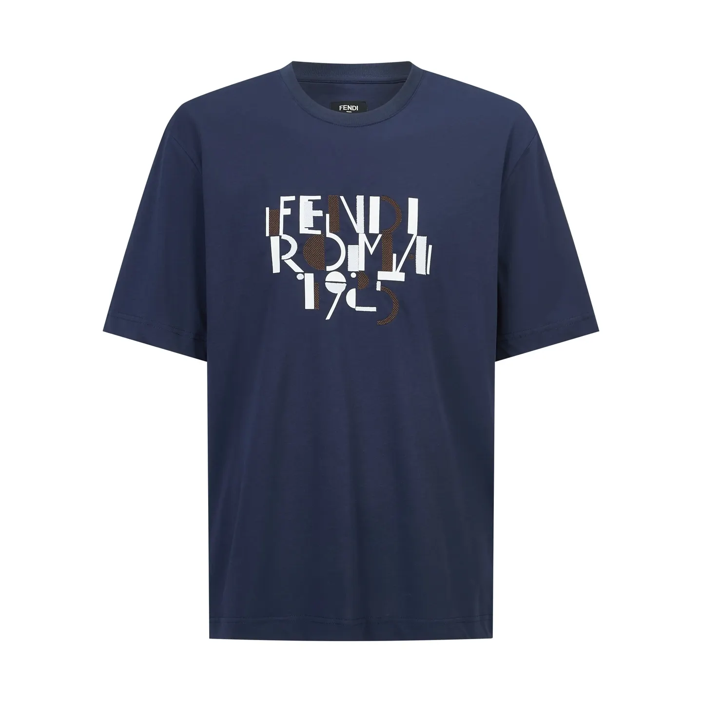 Roma 1925 Geometric Embroidered T-Shirt D18514191
