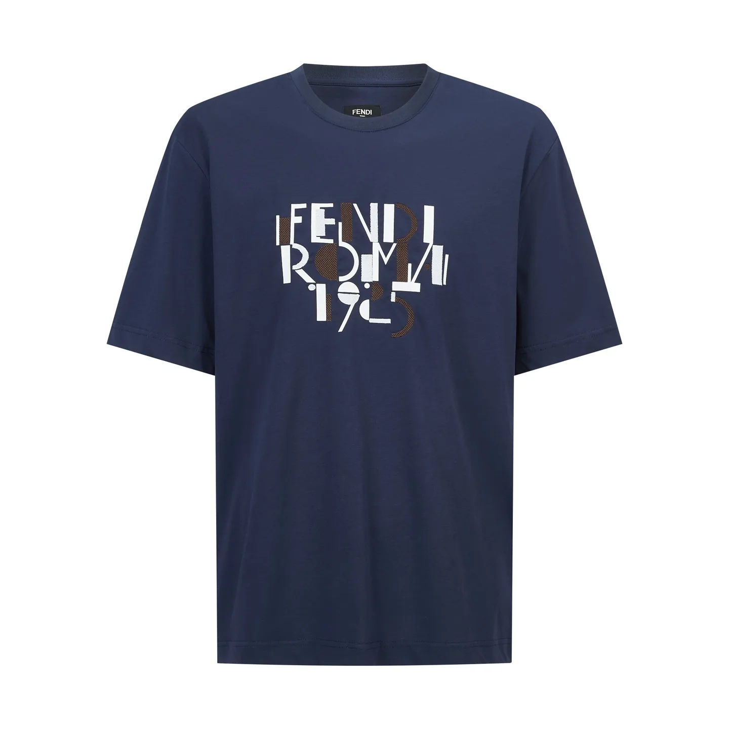 Roma 1925 Geometric Embroidered T-Shirt D18514191