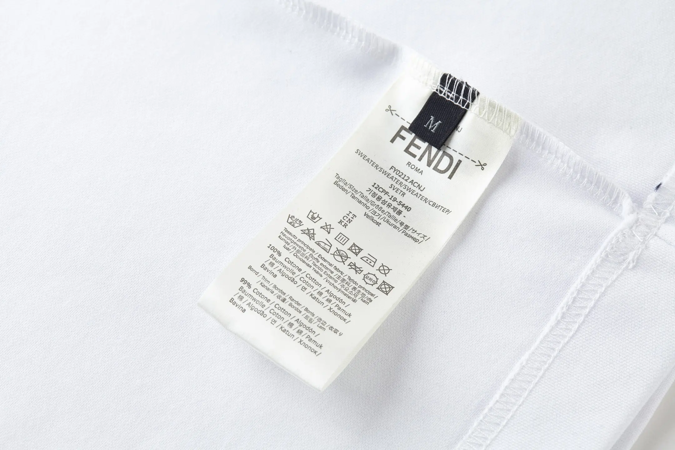 Flower Logo Embroidered Cotton T-Shirt D18514185 — view 9
