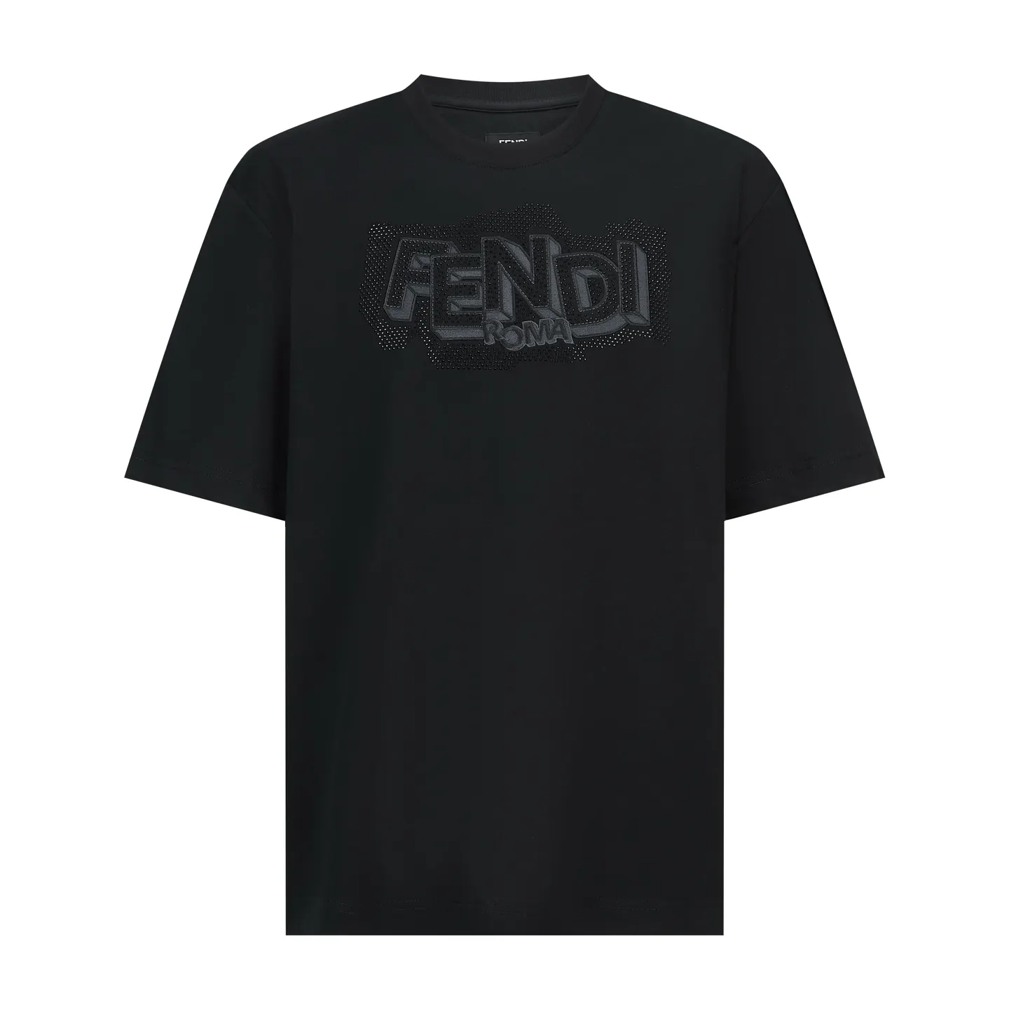 Embellished Logo Cotton T-Shirt D18514182