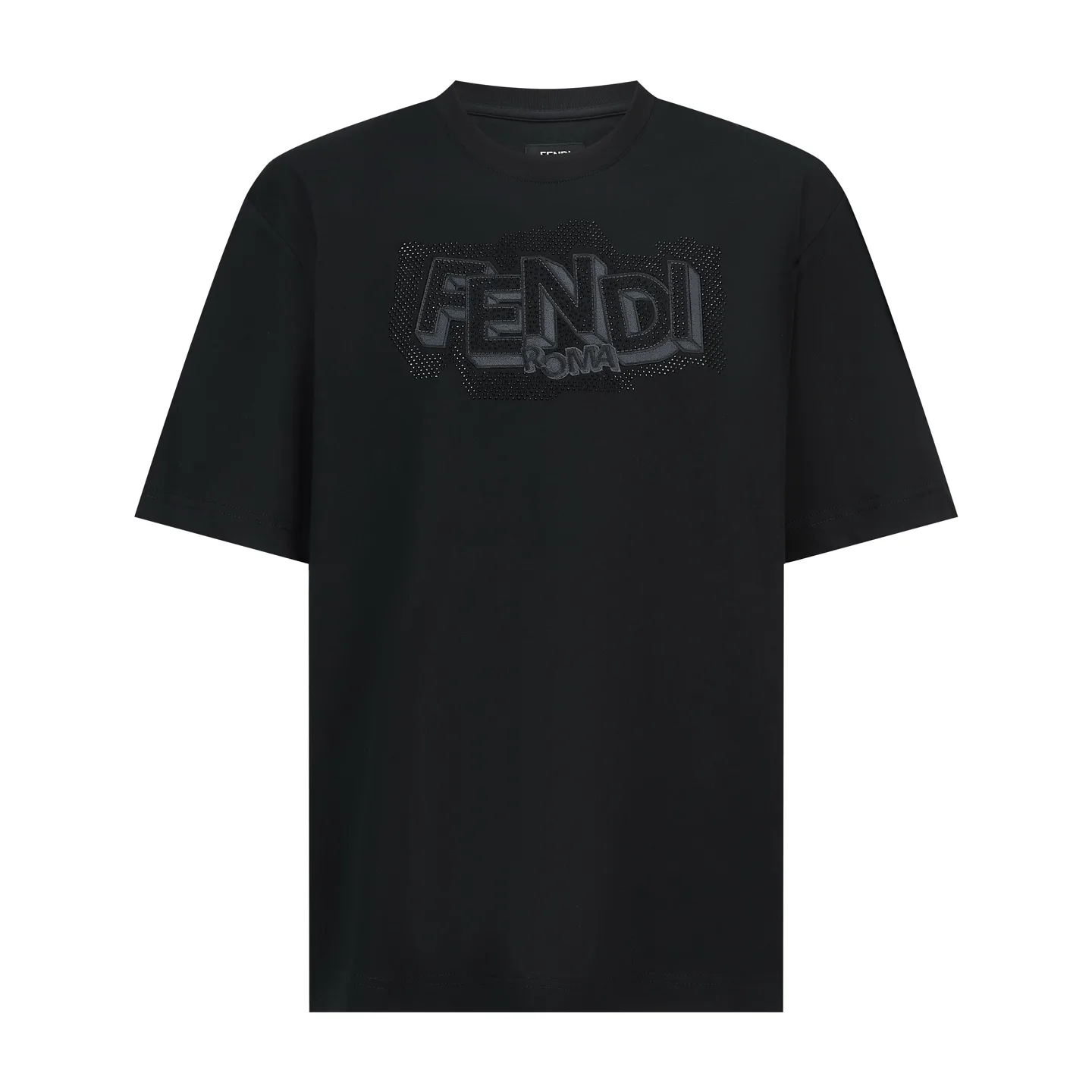 Embellished Logo Cotton T-Shirt D18514182
