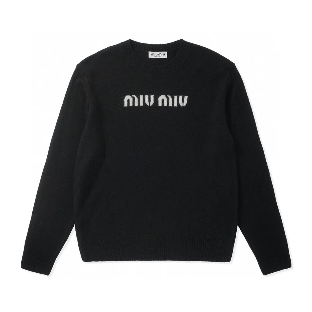 Logo Jacquard Wool Crew-Neck Sweater D18524920