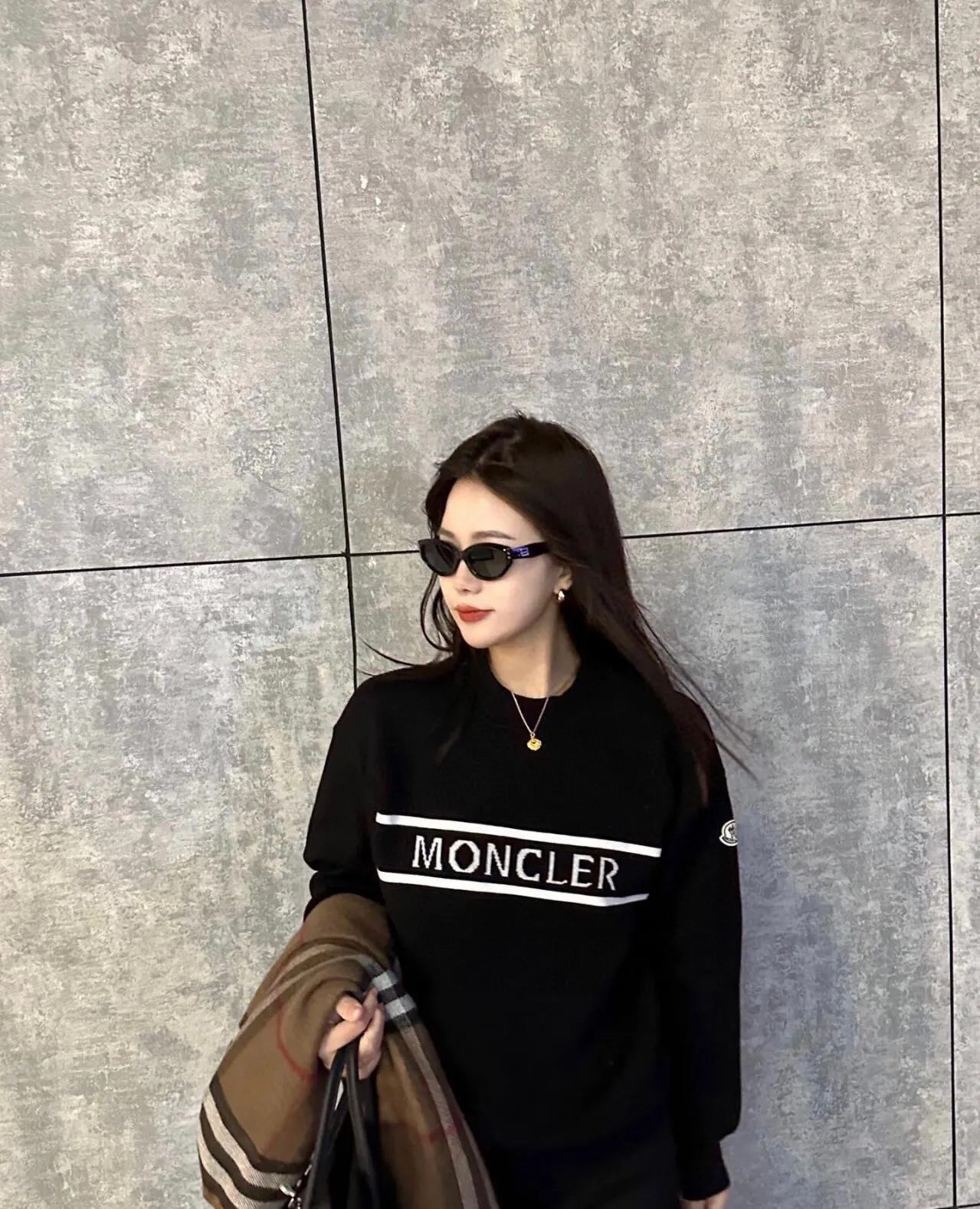 Logo-Intarsia Cotton-Blend Knit Sweater D18513840