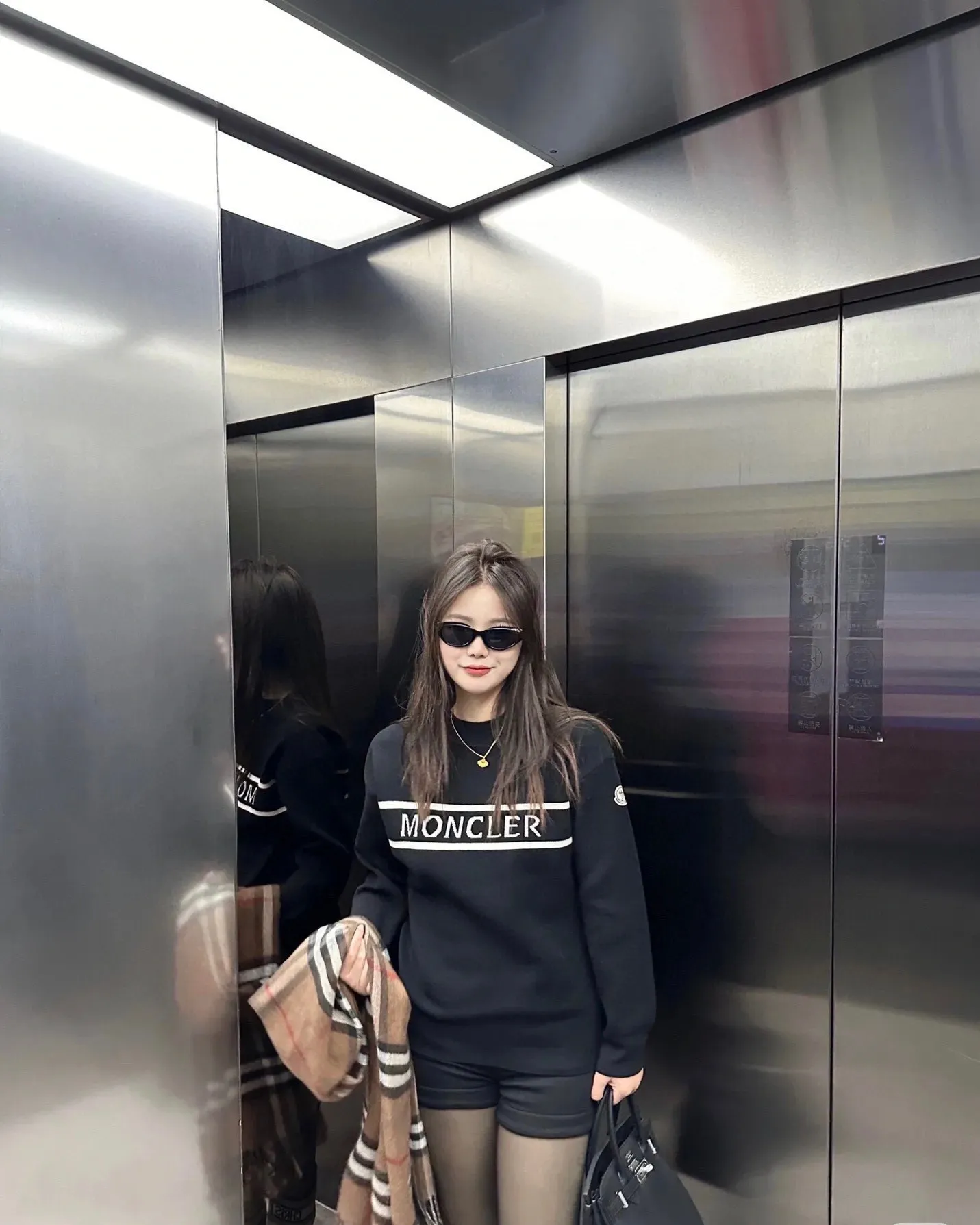 Logo-Intarsia Cotton-Blend Knit Sweater D18513840 — view 4