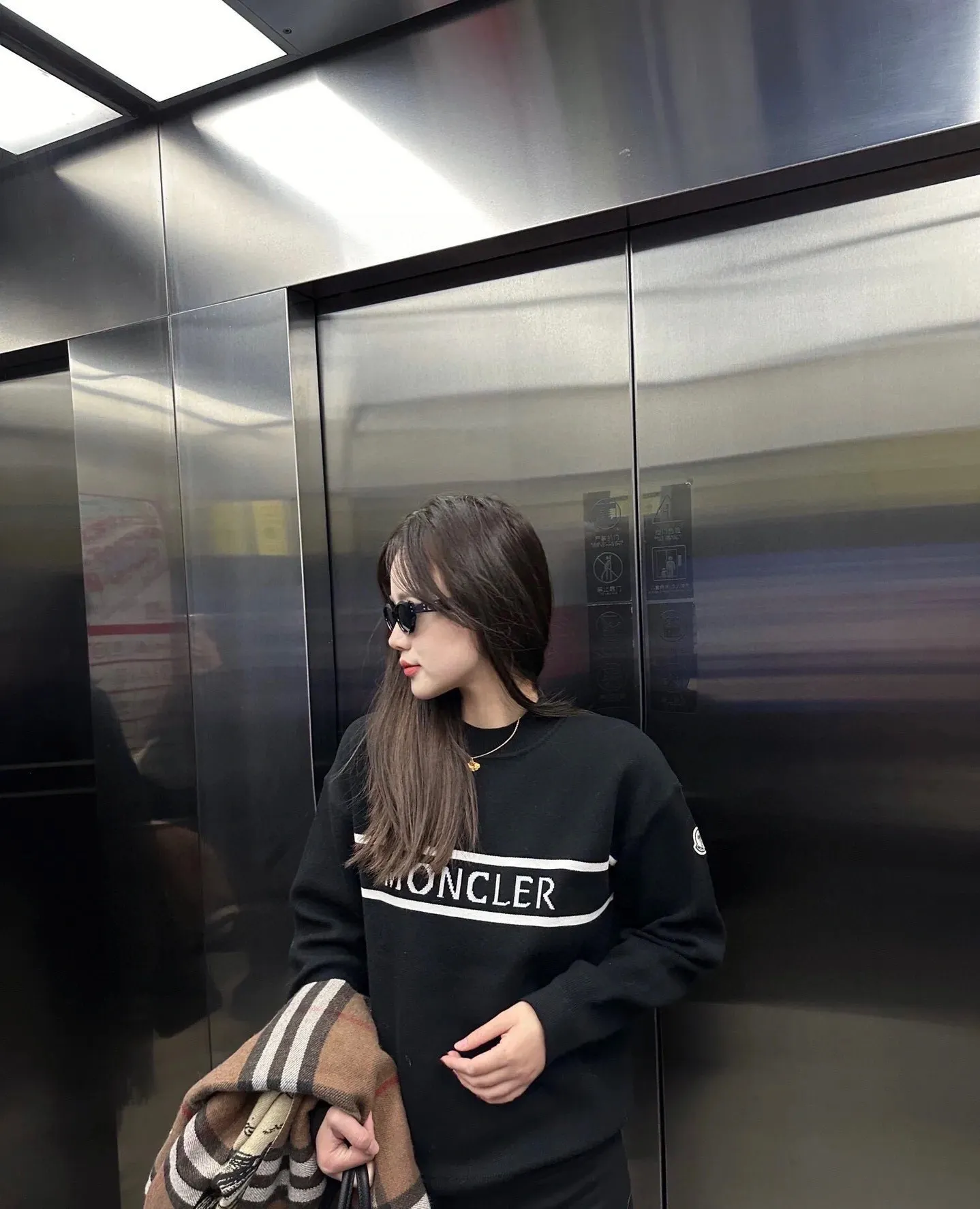 Logo-Intarsia Cotton-Blend Knit Sweater D18513840 — view 6