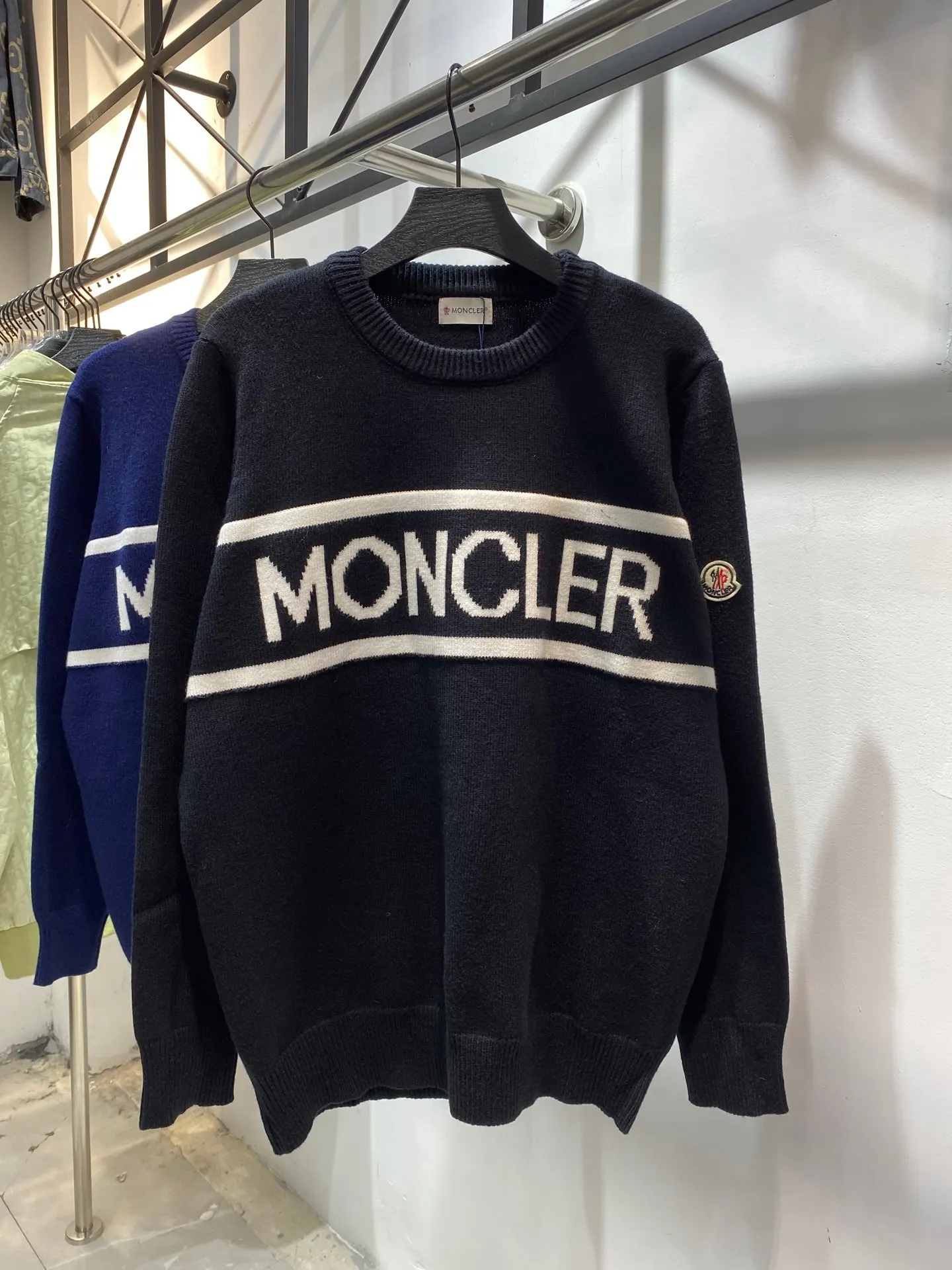 Logo-Intarsia Cotton-Blend Knit Sweater D18513840 — view 7