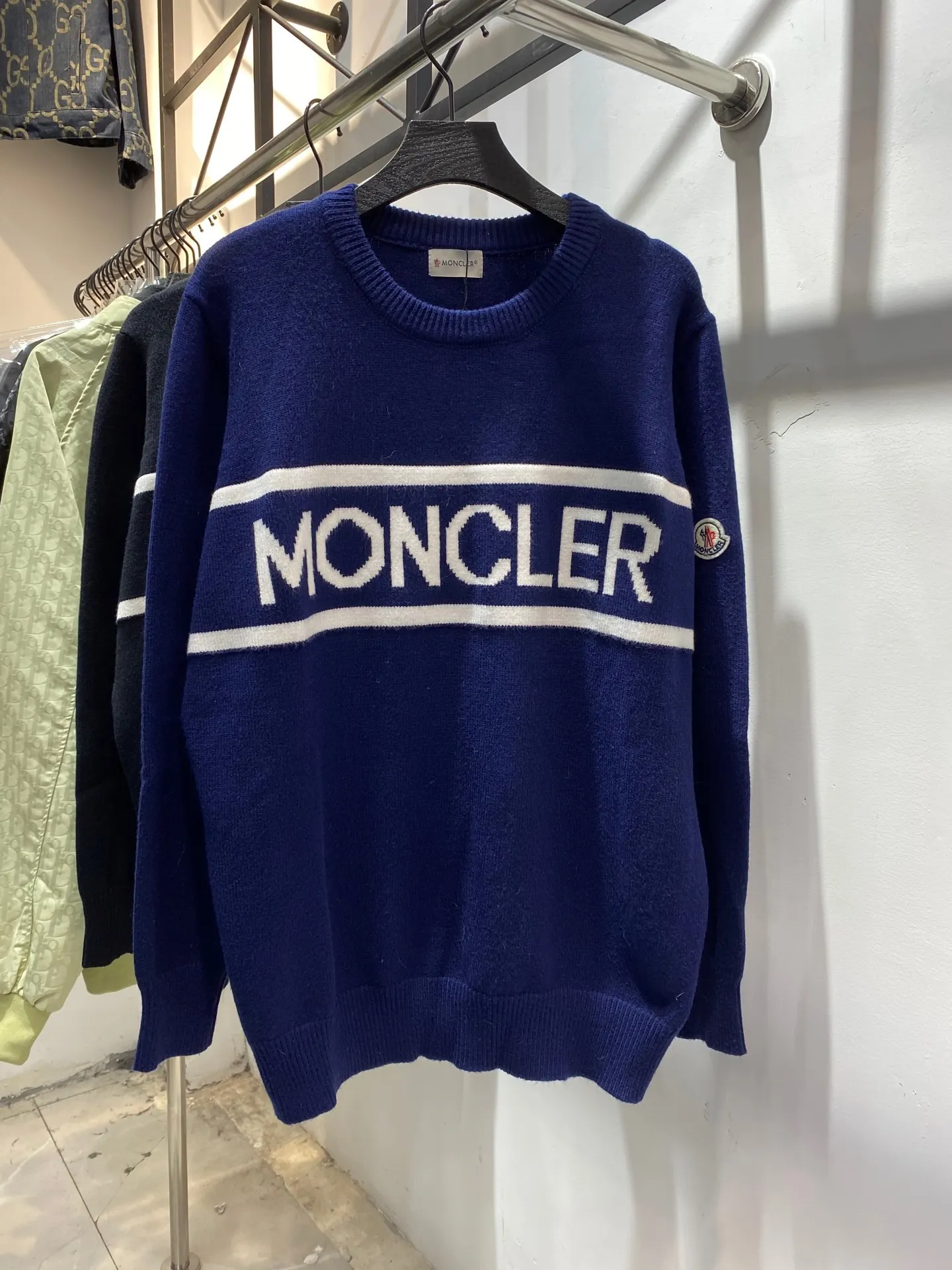 Logo-Intarsia Virgin Wool-Blend Sweater D18513841 — view 3