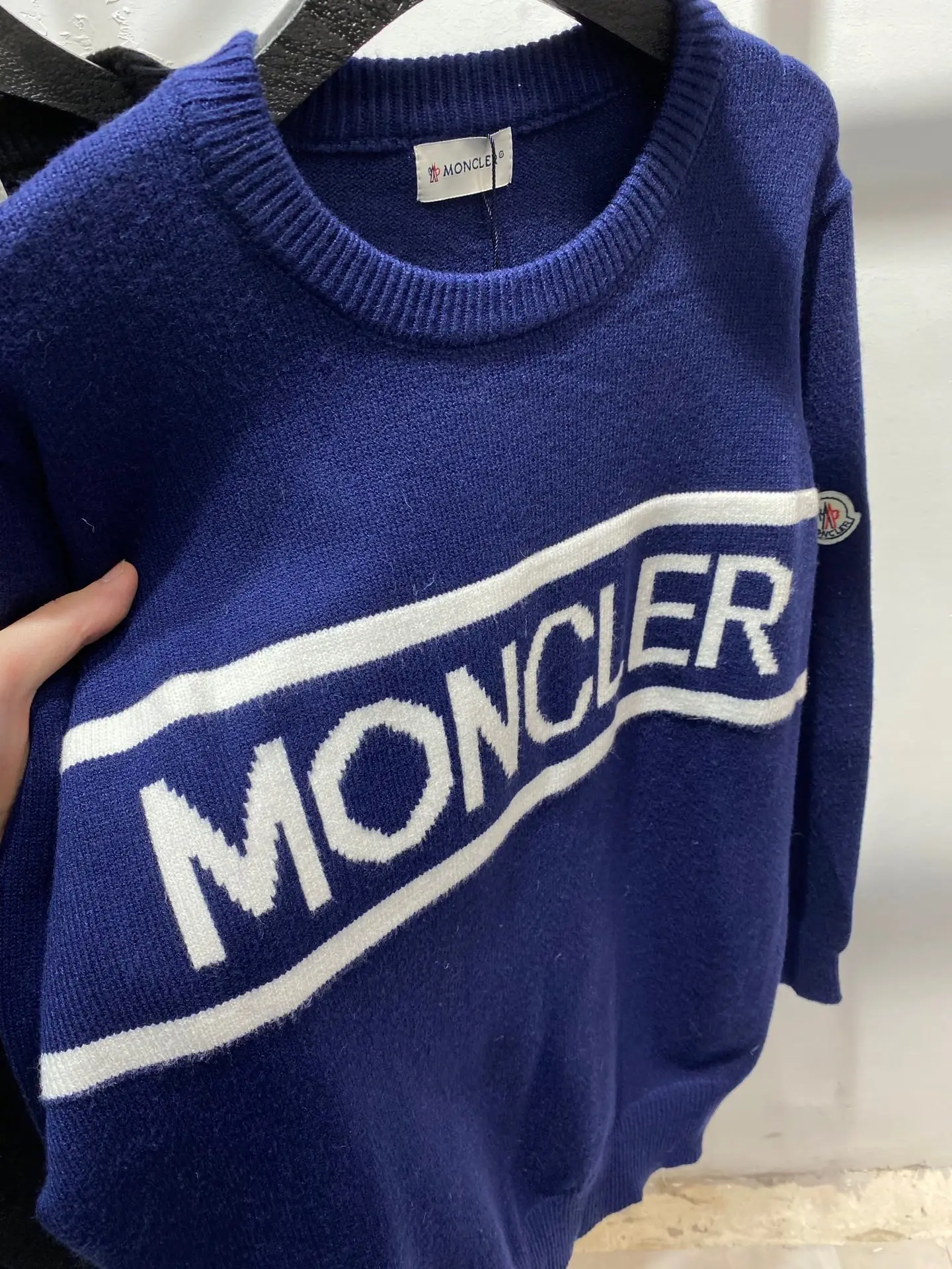 Logo-Intarsia Virgin Wool-Blend Sweater D18513841 — view 6