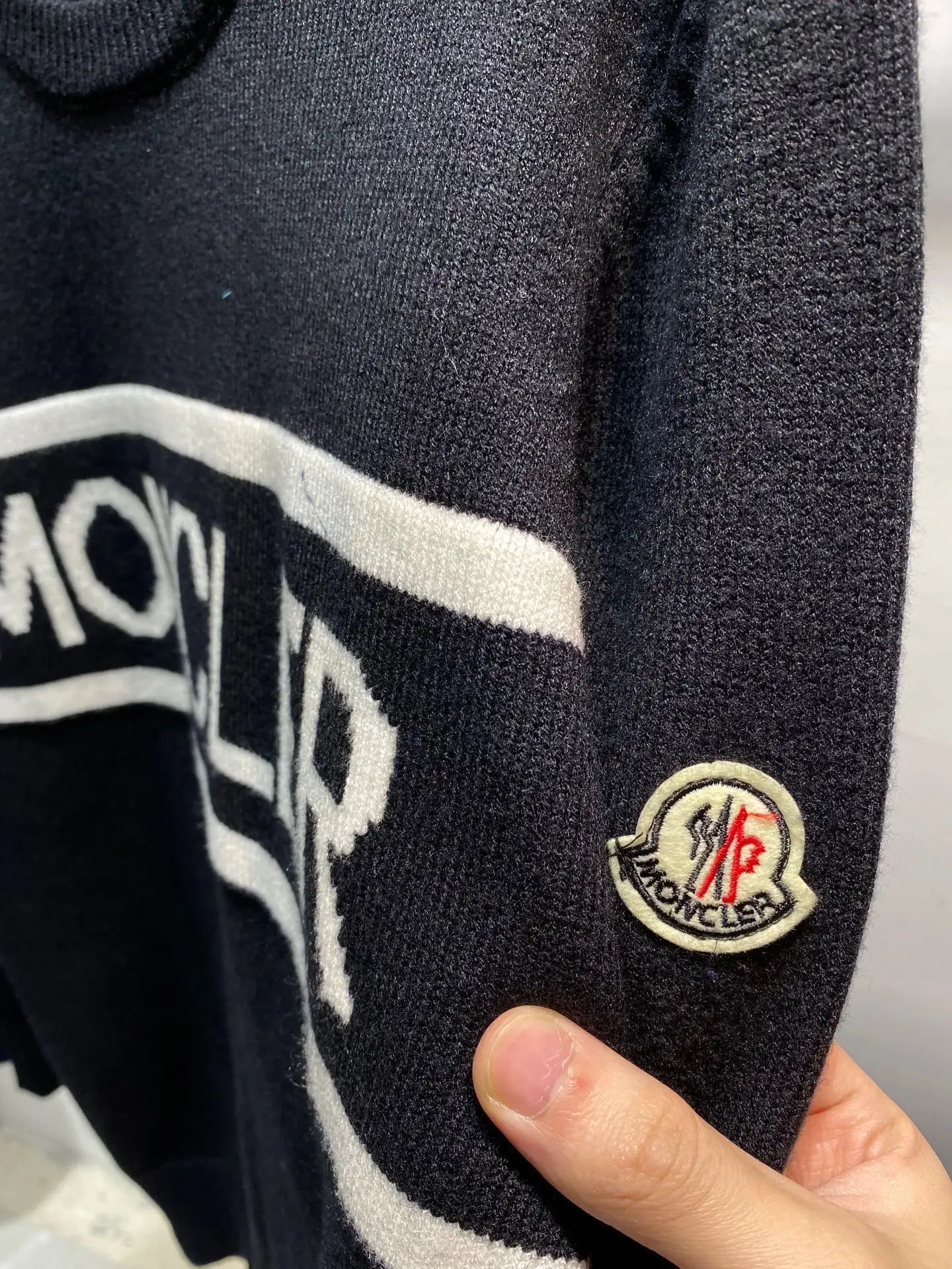 Logo-Intarsia Virgin Wool-Blend Sweater D18513841 — view 7
