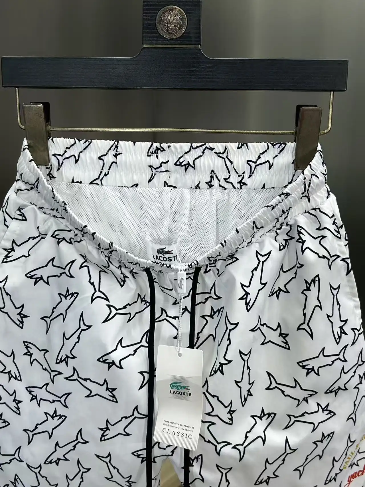 Shark Print Quick-Dry Swim Shorts D18512383 — view 7