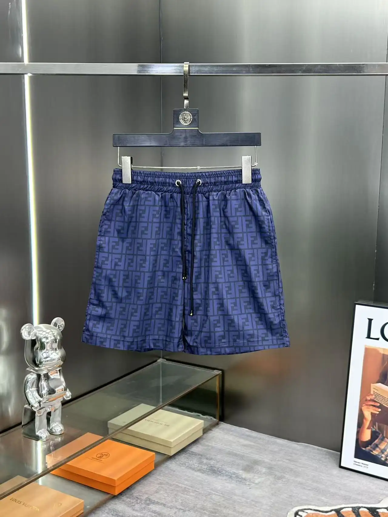 Monogram Print Technical Fabric Shorts D18512388