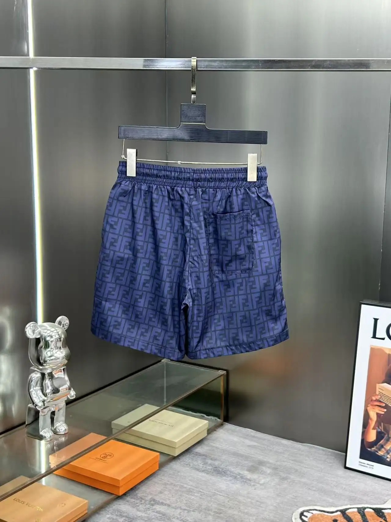 Monogram Print Technical Fabric Shorts D18512388 — view 2