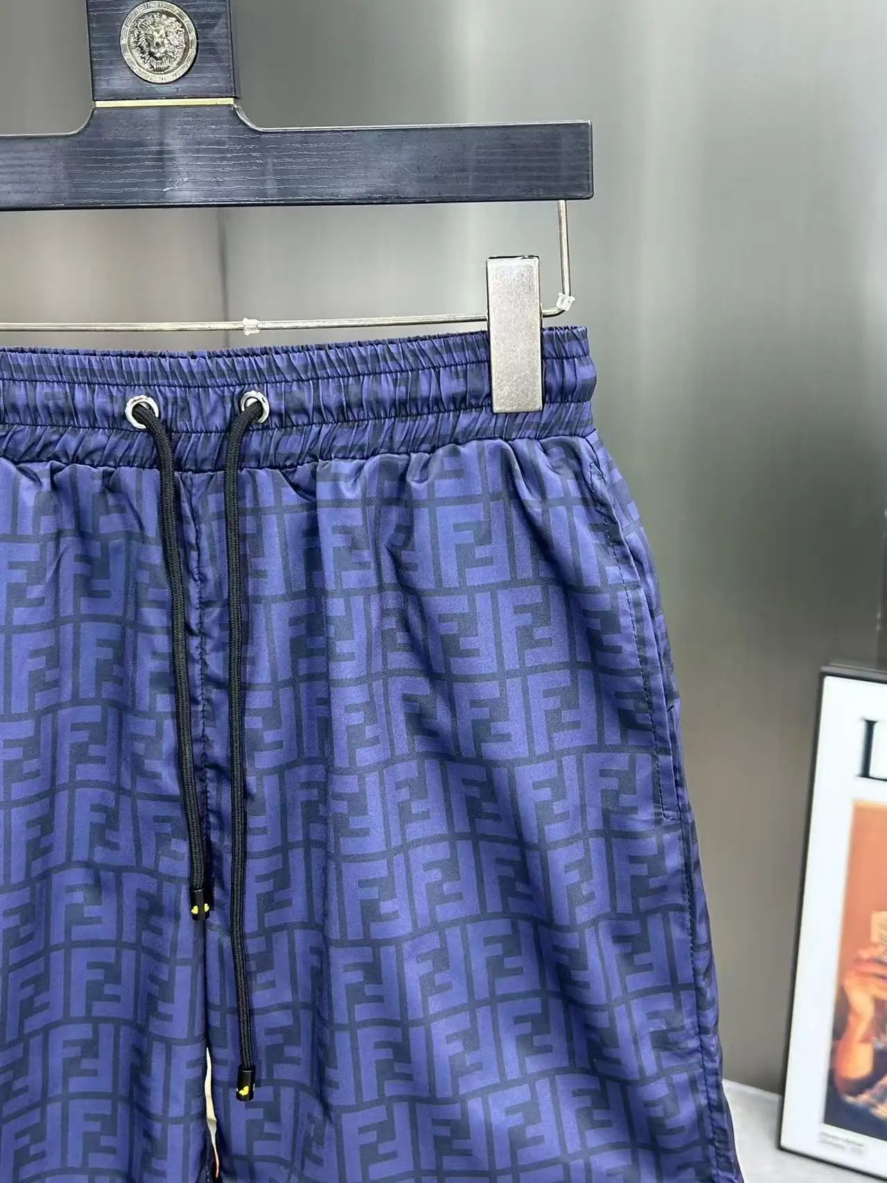 Monogram Print Technical Fabric Shorts D18512388 — view 4