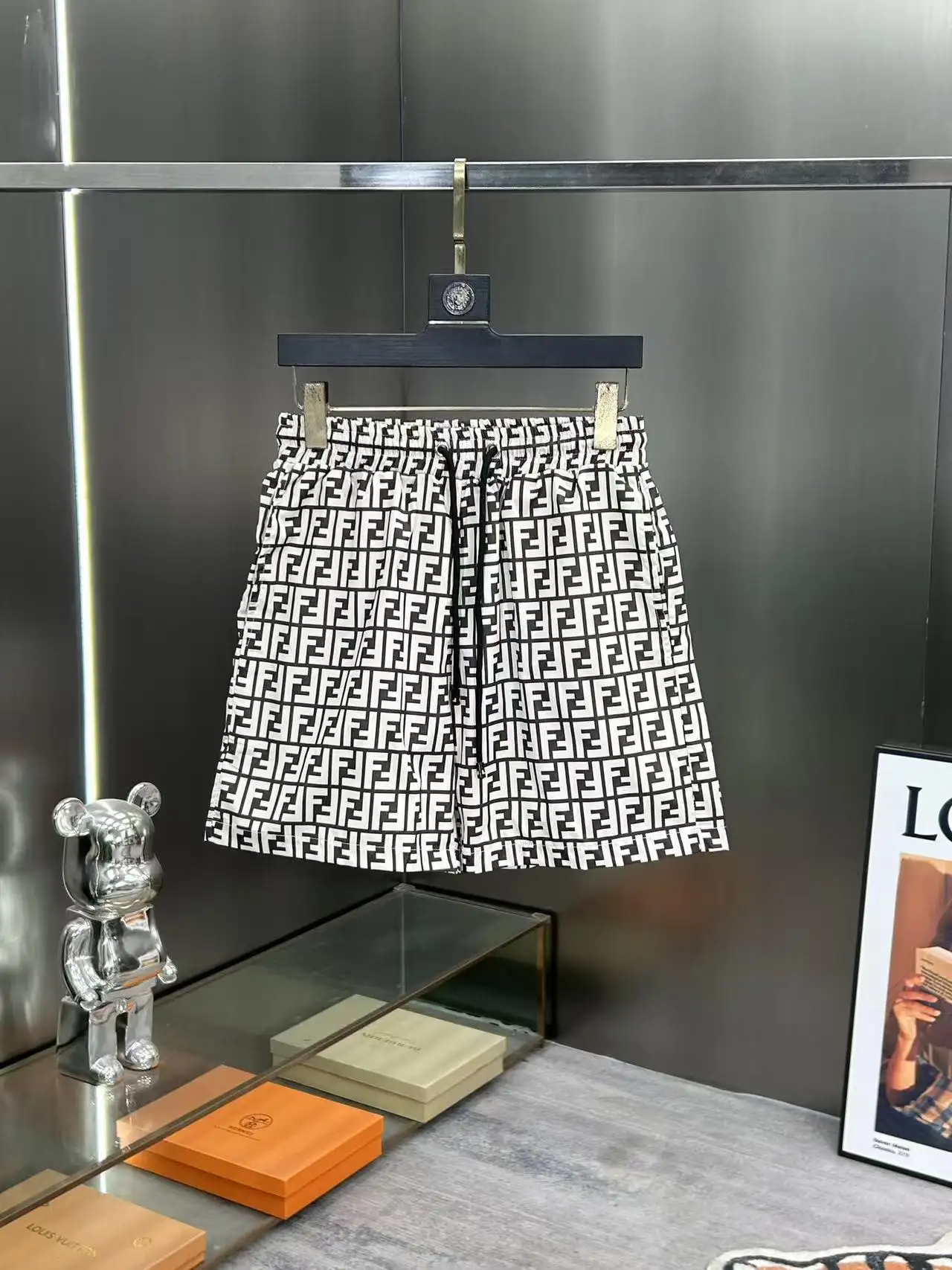 Monogram Print Technical Fabric Shorts D18512389