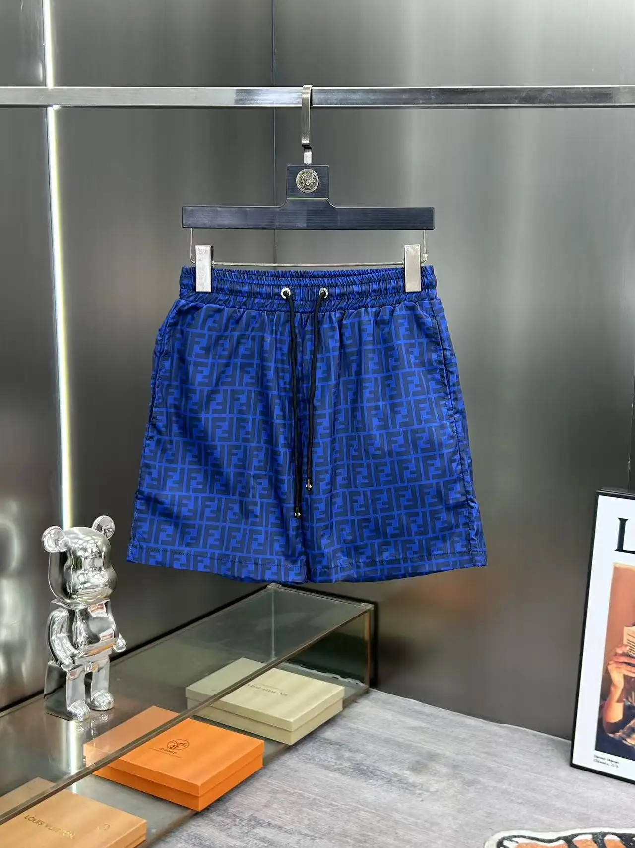 Monogram Print Technical Fabric Shorts D18512386