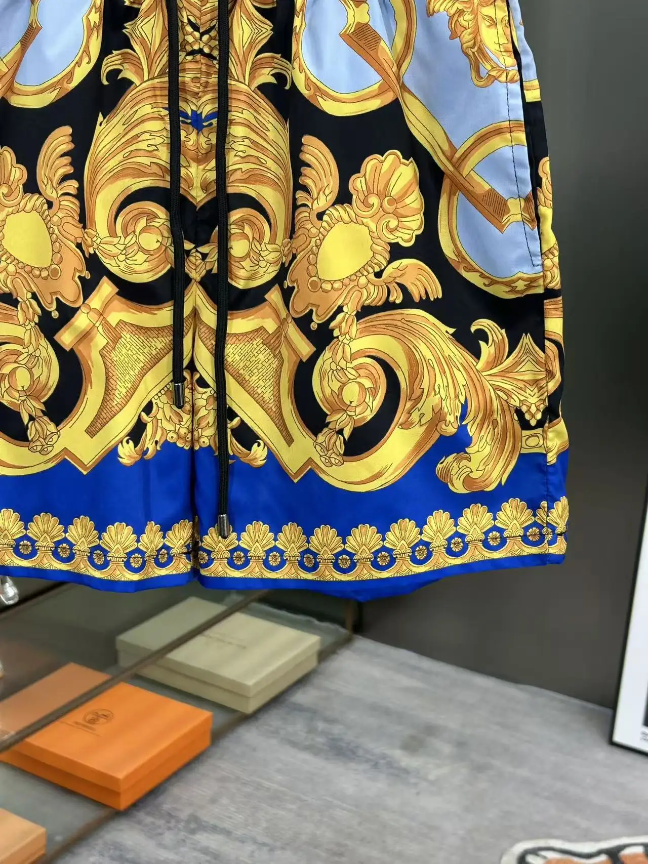 Baroque Print Technical Swim Shorts D18512393 — view 9