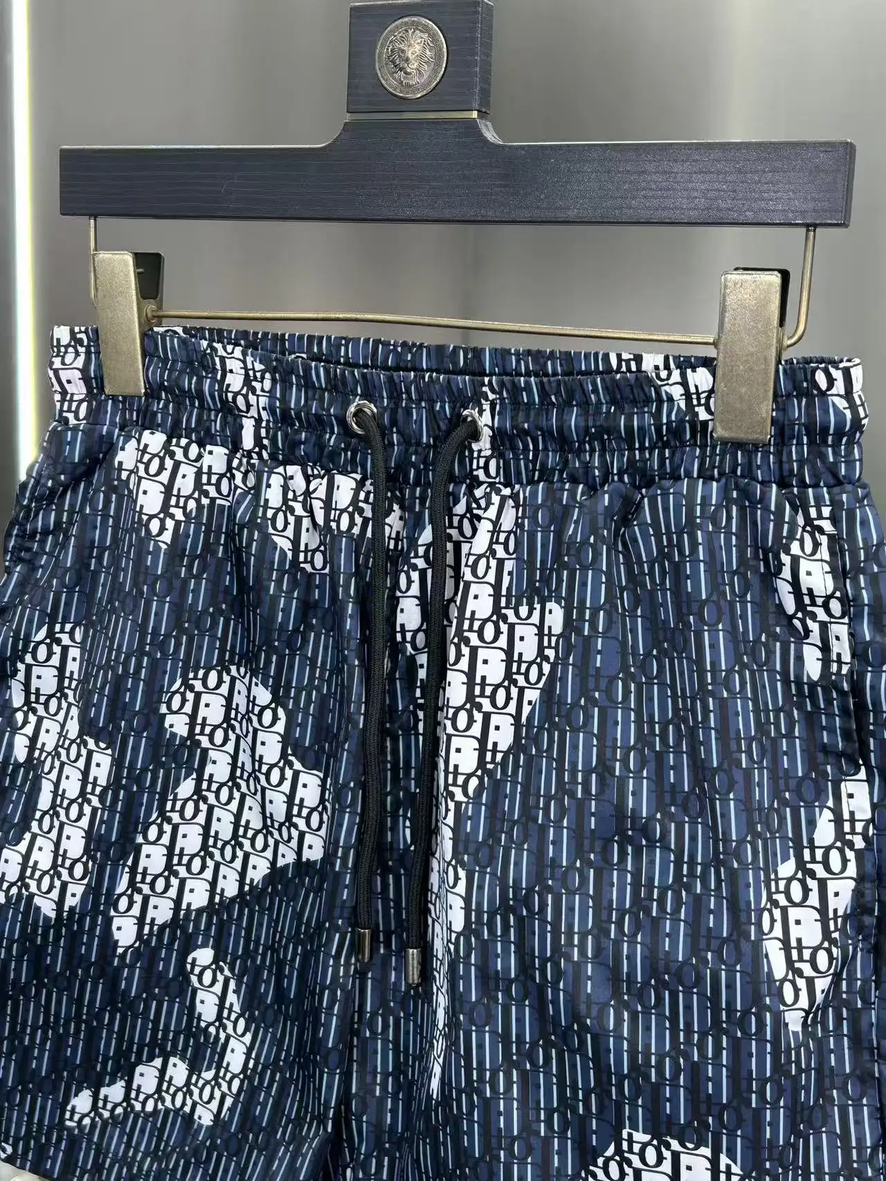 Oblique Print Quick-Dry Swim Shorts D18512376 — view 4
