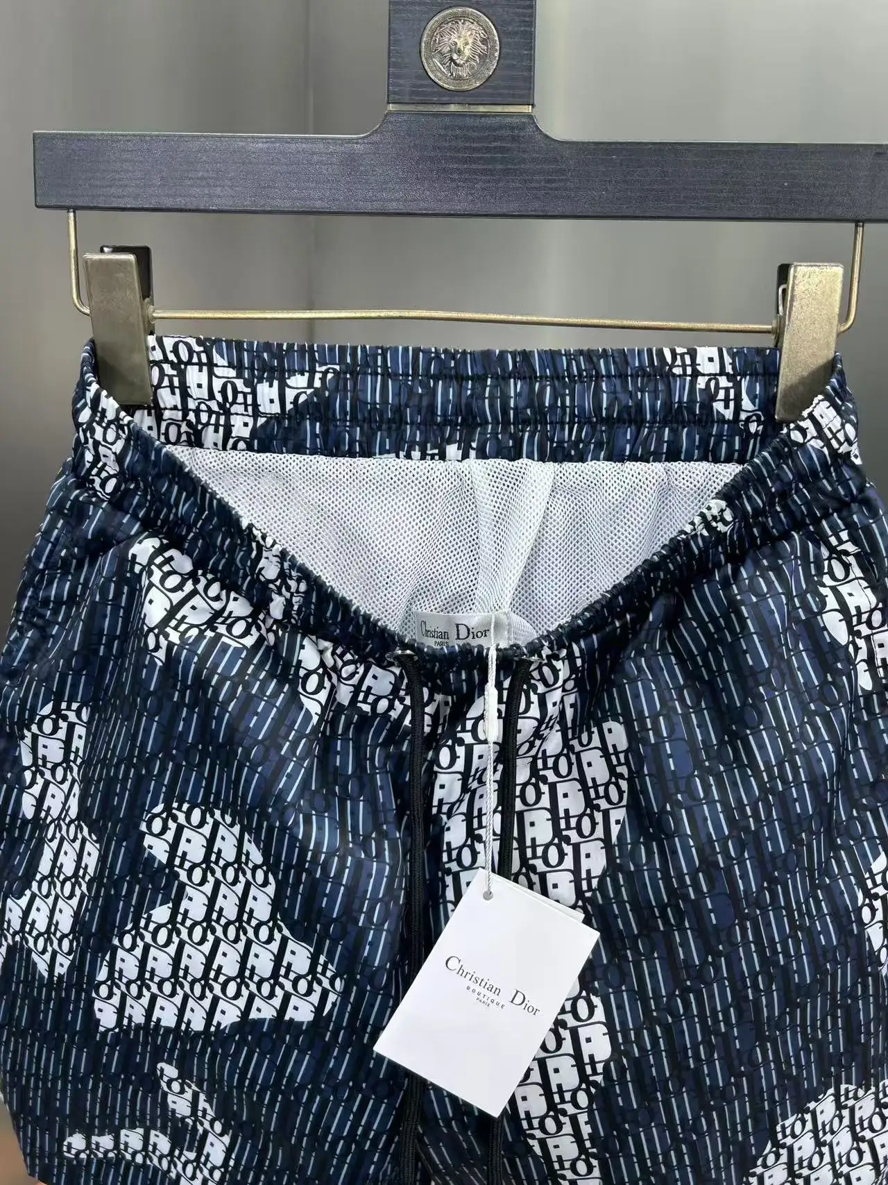 Oblique Print Quick-Dry Swim Shorts D18512376 — view 7