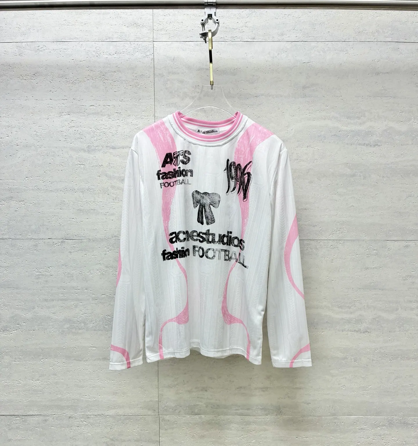 Graphic Long-Sleeve Football Jersey T-Shirt D18819100