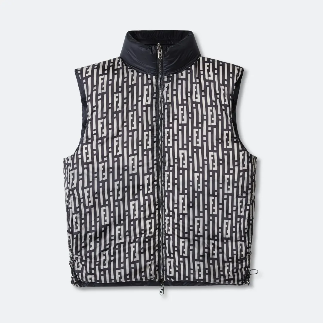 Reversible FF Stripes Down-Filled Gilet D19021653