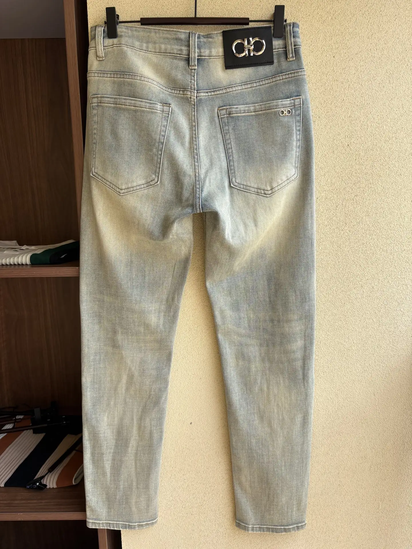 Gancini Logo Patch Slim-Fit Jeans D19019069 — view 3