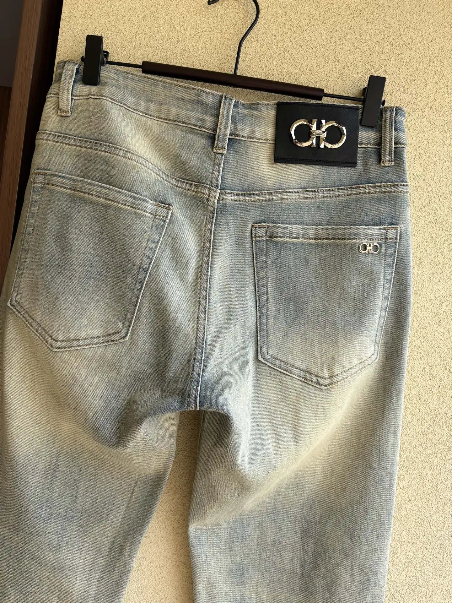 Gancini Logo Patch Slim-Fit Jeans D19019069 — view 8