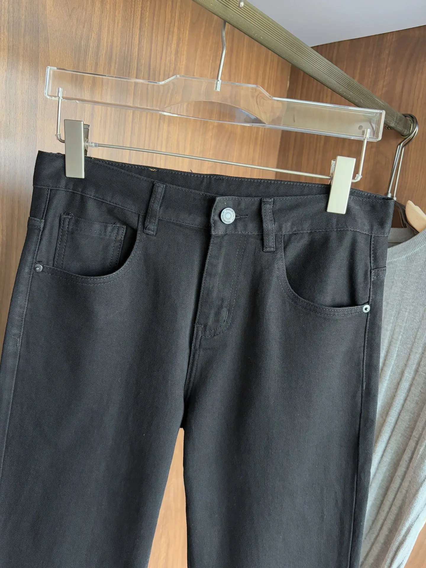 Slim-Fit Black Denim Jeans D19019080 — view 4
