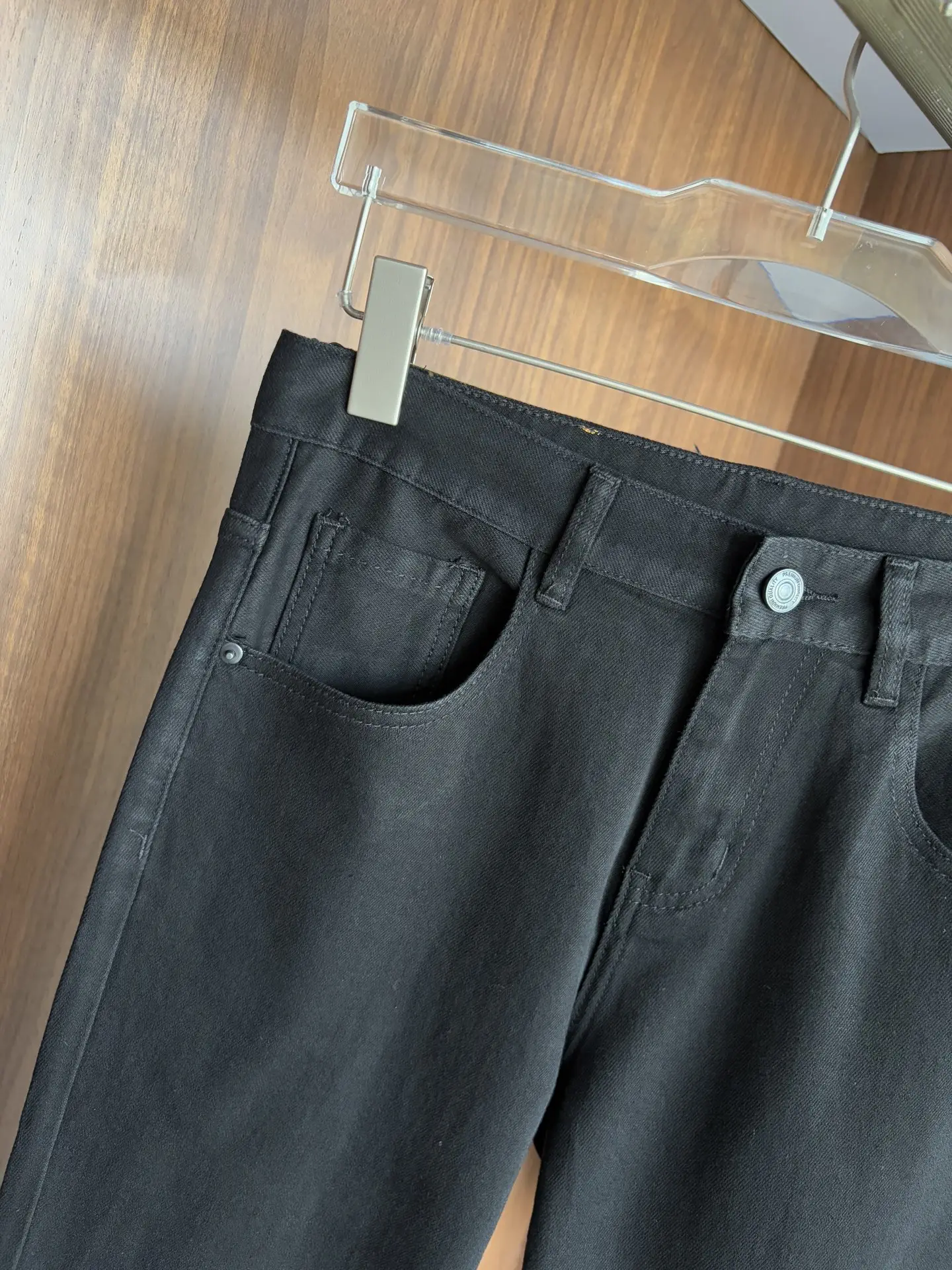 Slim-Fit Black Denim Jeans D19019080 — view 5
