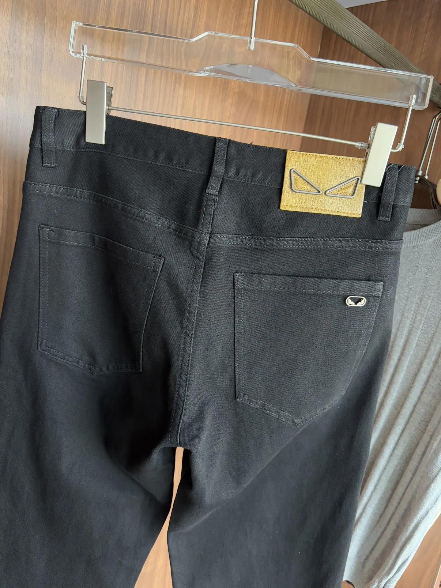Slim-Fit Black Denim Jeans D19019080 — view 8
