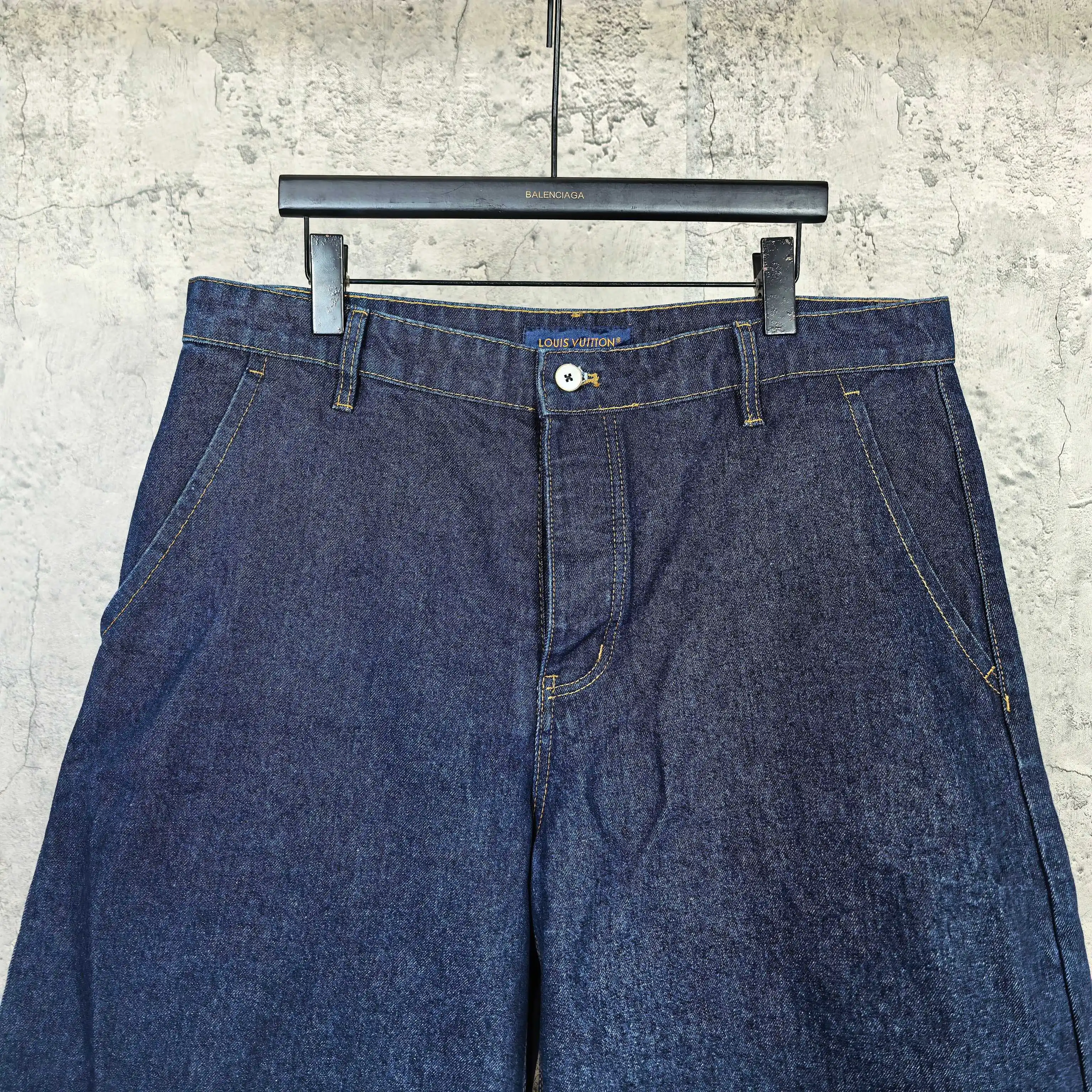 Logo-Embroidered Washed Denim Shorts D19024505 — view 3