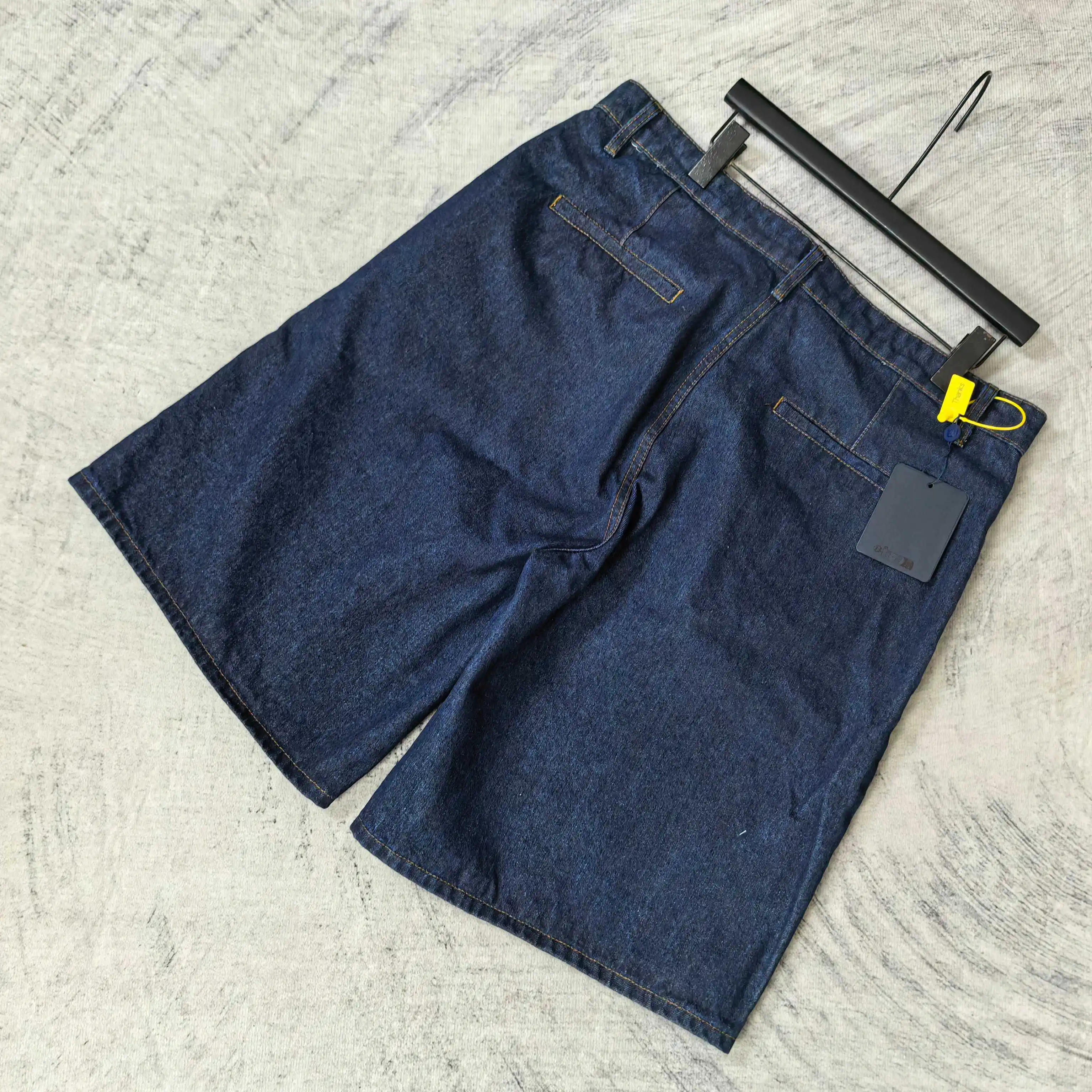 Logo-Embroidered Washed Denim Shorts D19024505 — view 5