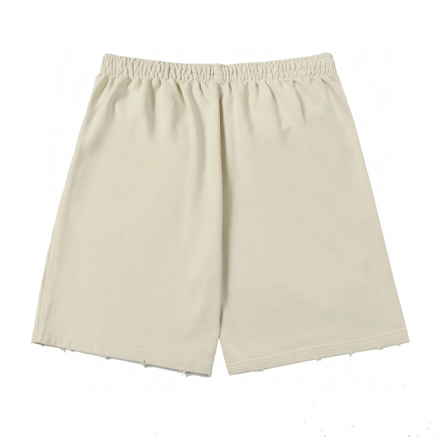 Logo-Embroidered Distressed Cotton Shorts D19013211 — view 2
