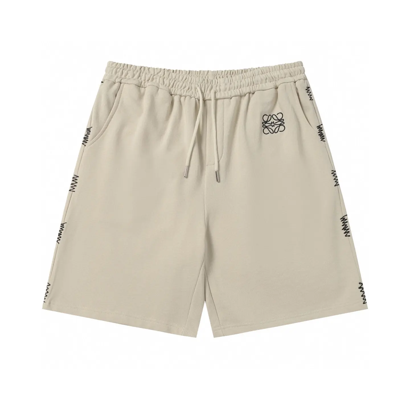Embroidered Logo Drawstring Shorts D19013209