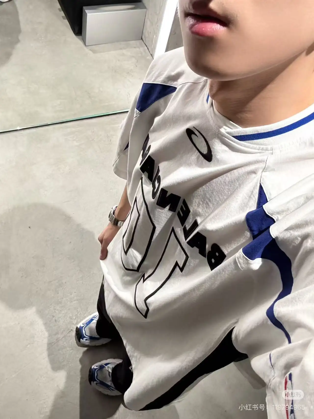 Balenciaga x NBA Embroidered Jersey T-Shirt D19020028 — view 4