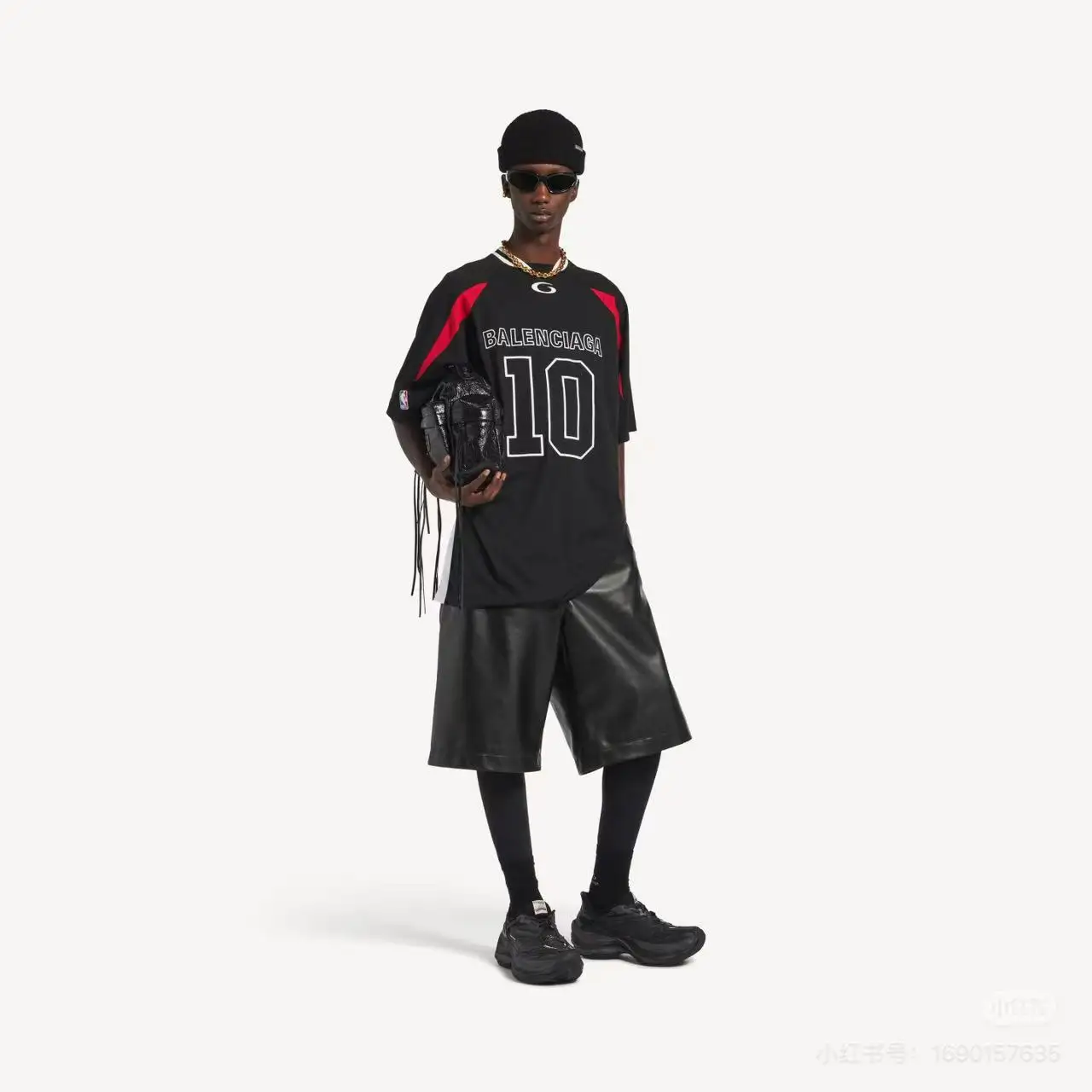Oversized Embroidered Jersey T-Shirt D19020027 — view 10
