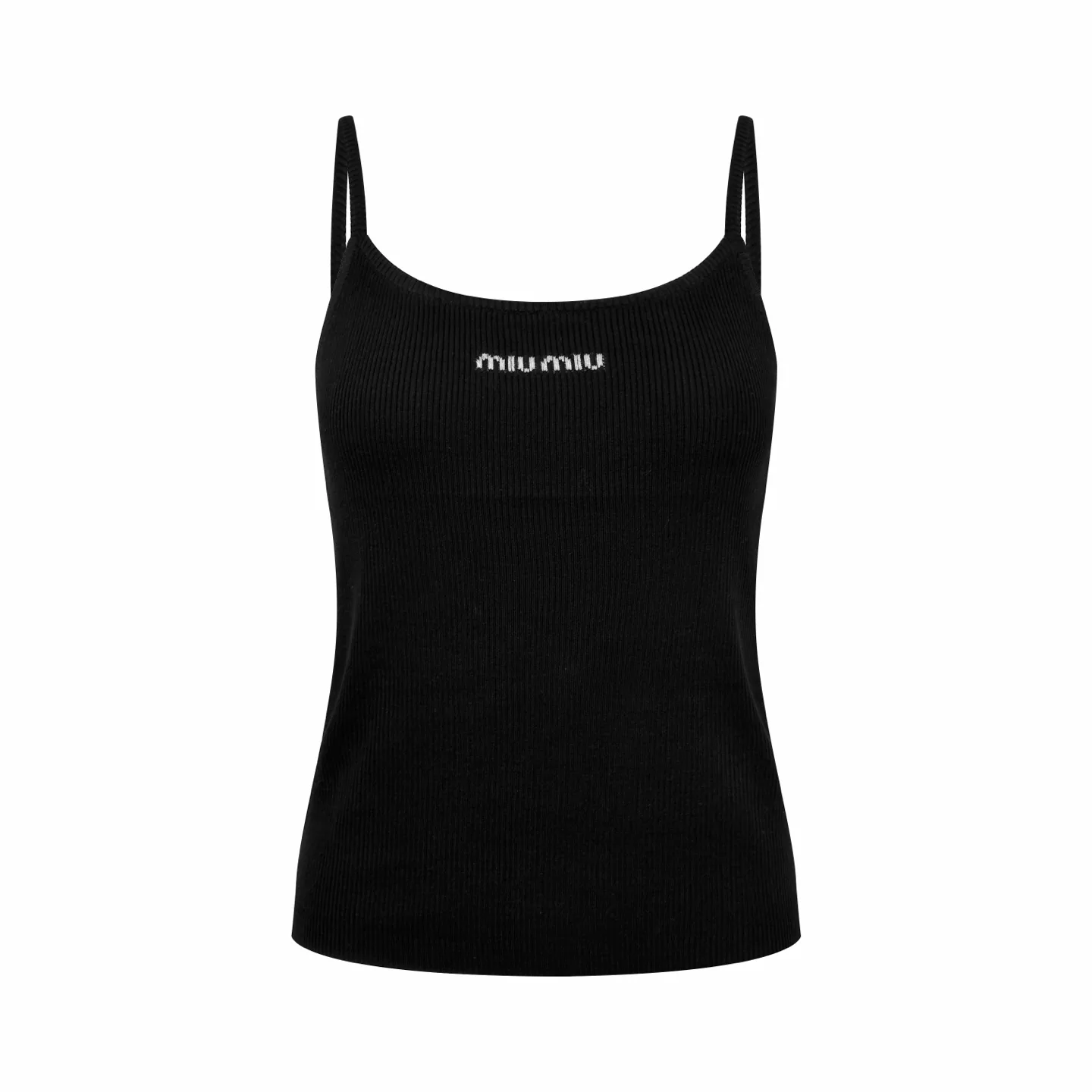 Logo-Jacquard Ribbed Knit Camisole D19019165