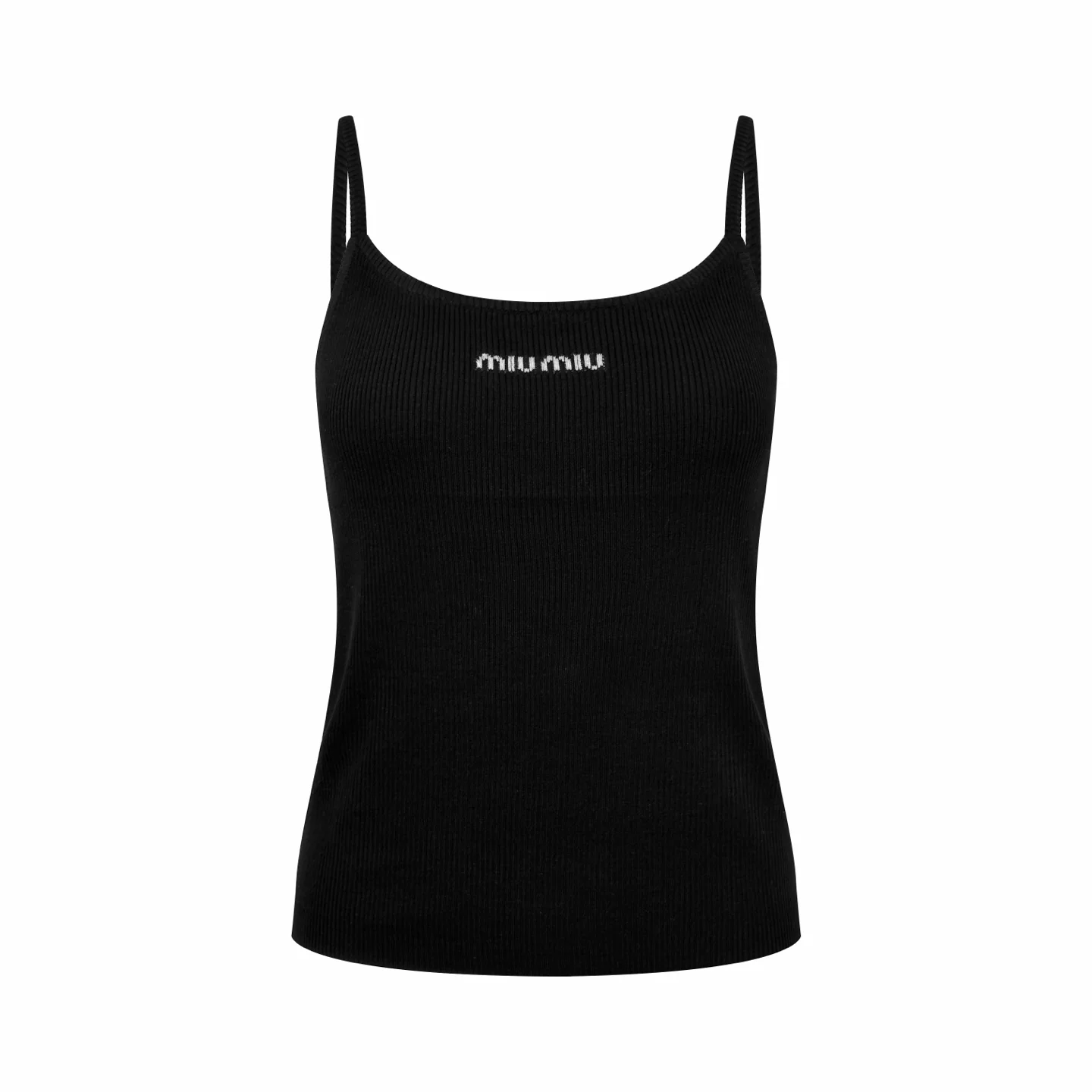Logo-Jacquard Ribbed Knit Camisole D19019165