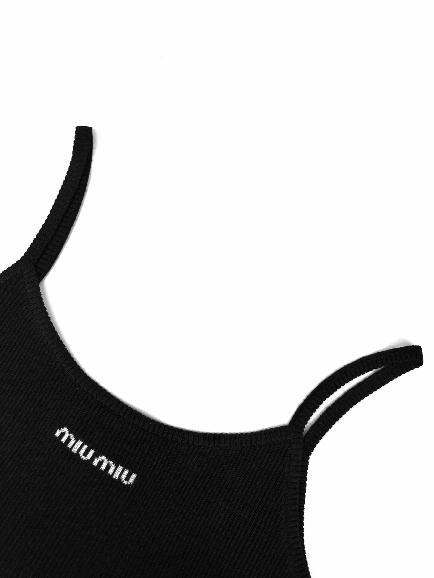 Logo-Jacquard Ribbed Knit Camisole D19019165 — view 3