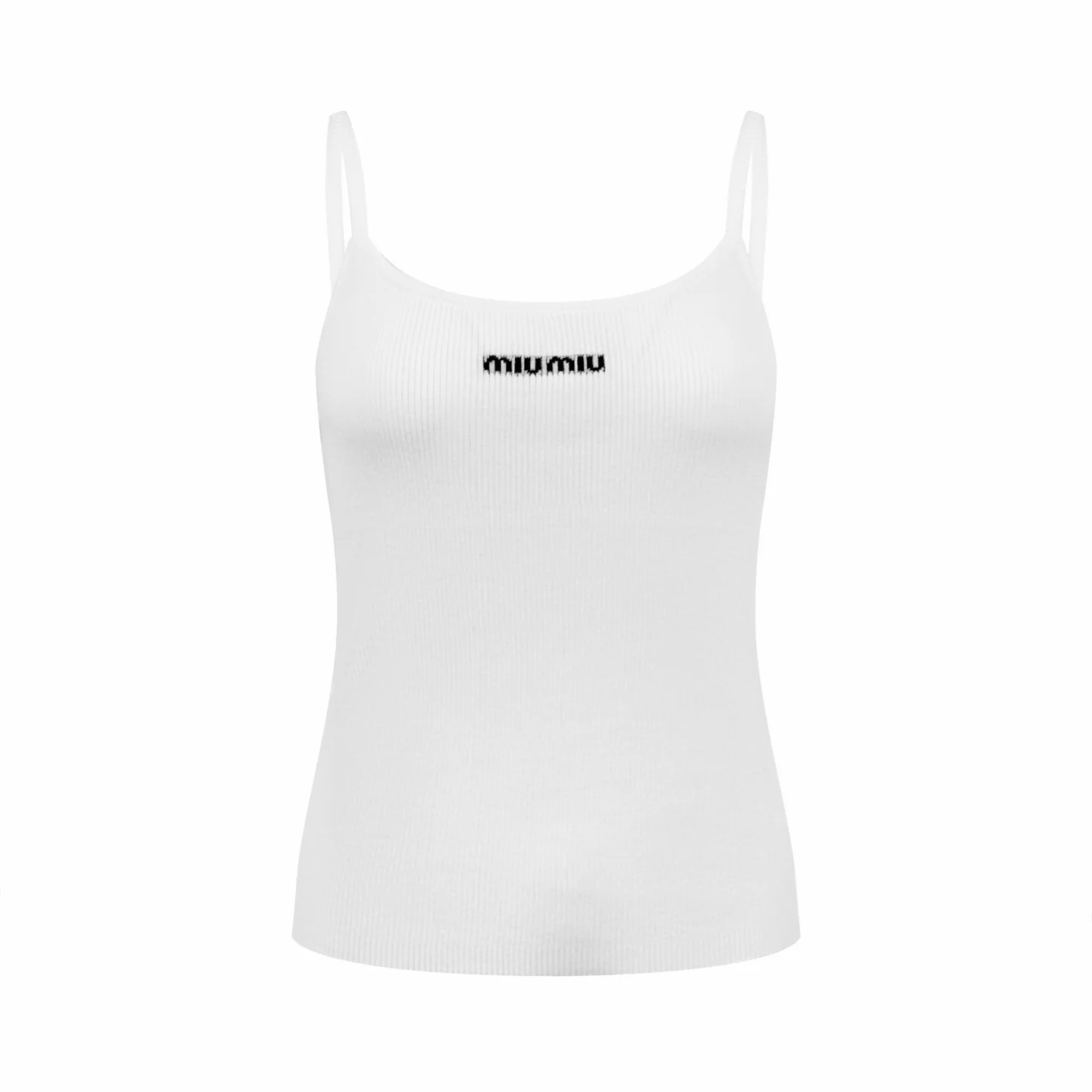 Logo-Jacquard Ribbed Knit Camisole D19019166