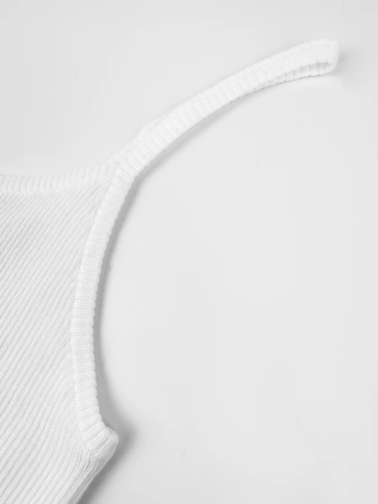 Logo-Jacquard Ribbed Knit Camisole D19019166 — view 5