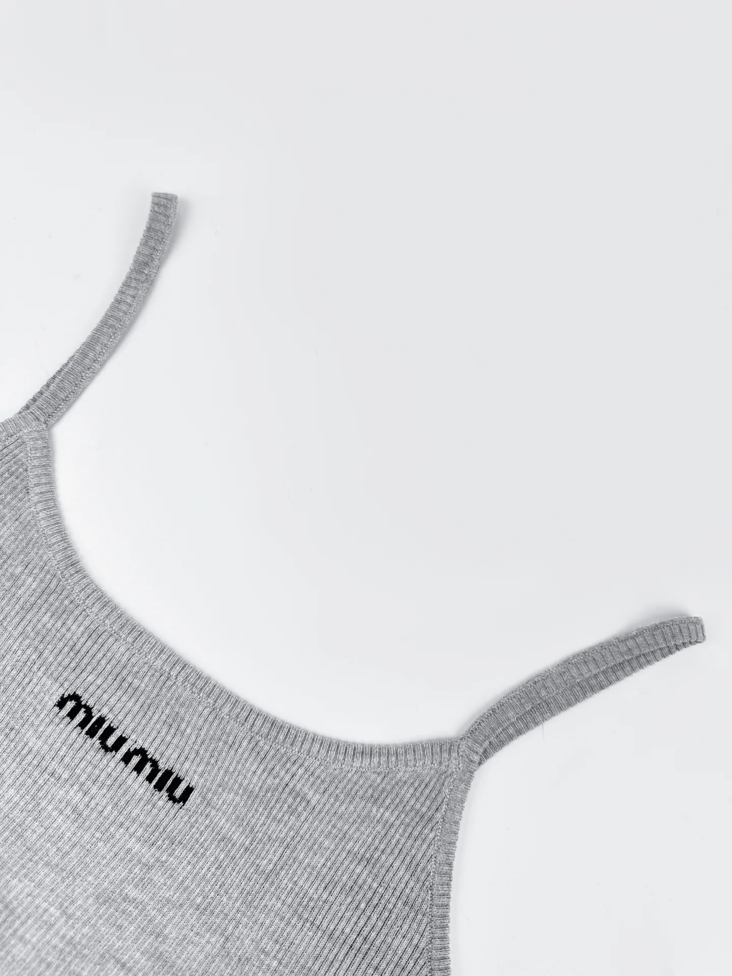 Logo-Jacquard Ribbed Knit Camisole D19019164 — view 3